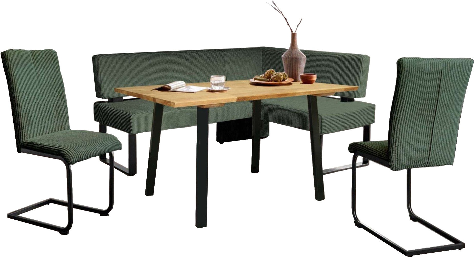 Home affaire Eckbankgruppe »Oliver« Set, 4-tlg, 4 Stk. tlg. Eckbank mit Wel günstig online kaufen