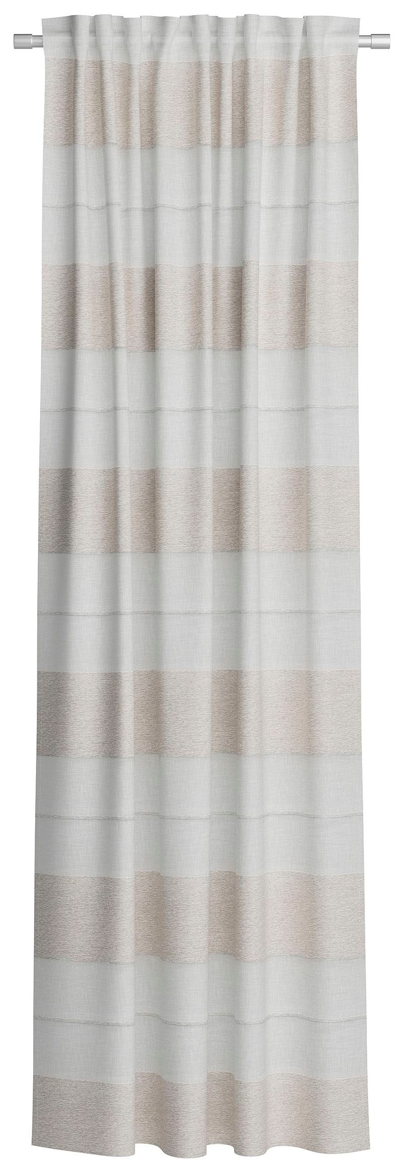 Neutex for you! Vorhang »FENJA« Multifunktionsband 1 Stk. tlg. Halbtransparenter Jacquardstoff mit Streifenstruktur