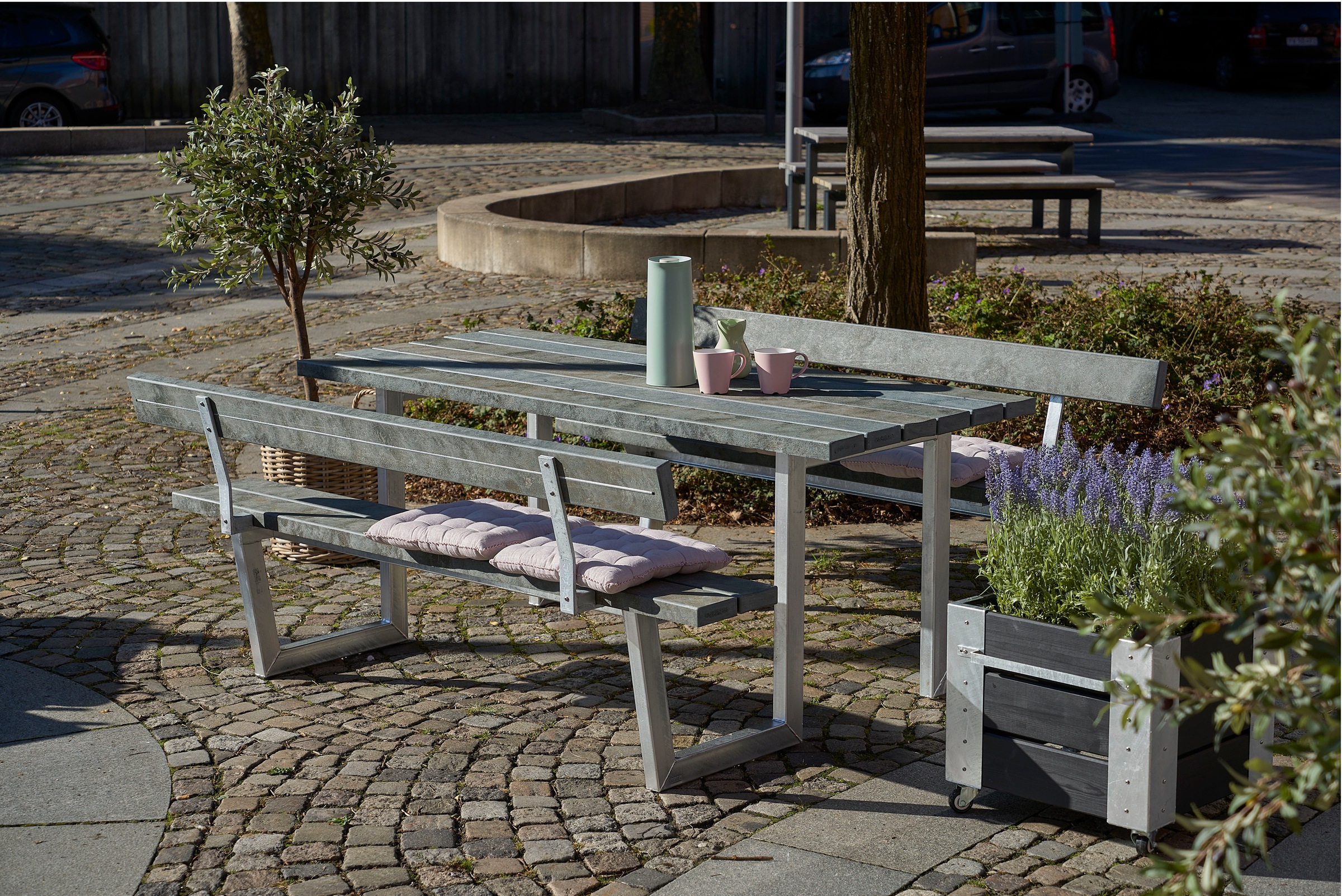 PLUS Garten-Essgruppe »»Wega« Kombimöbel mit 2 Rückenlehnen« 1 Stk. tlg. 17 günstig online kaufen