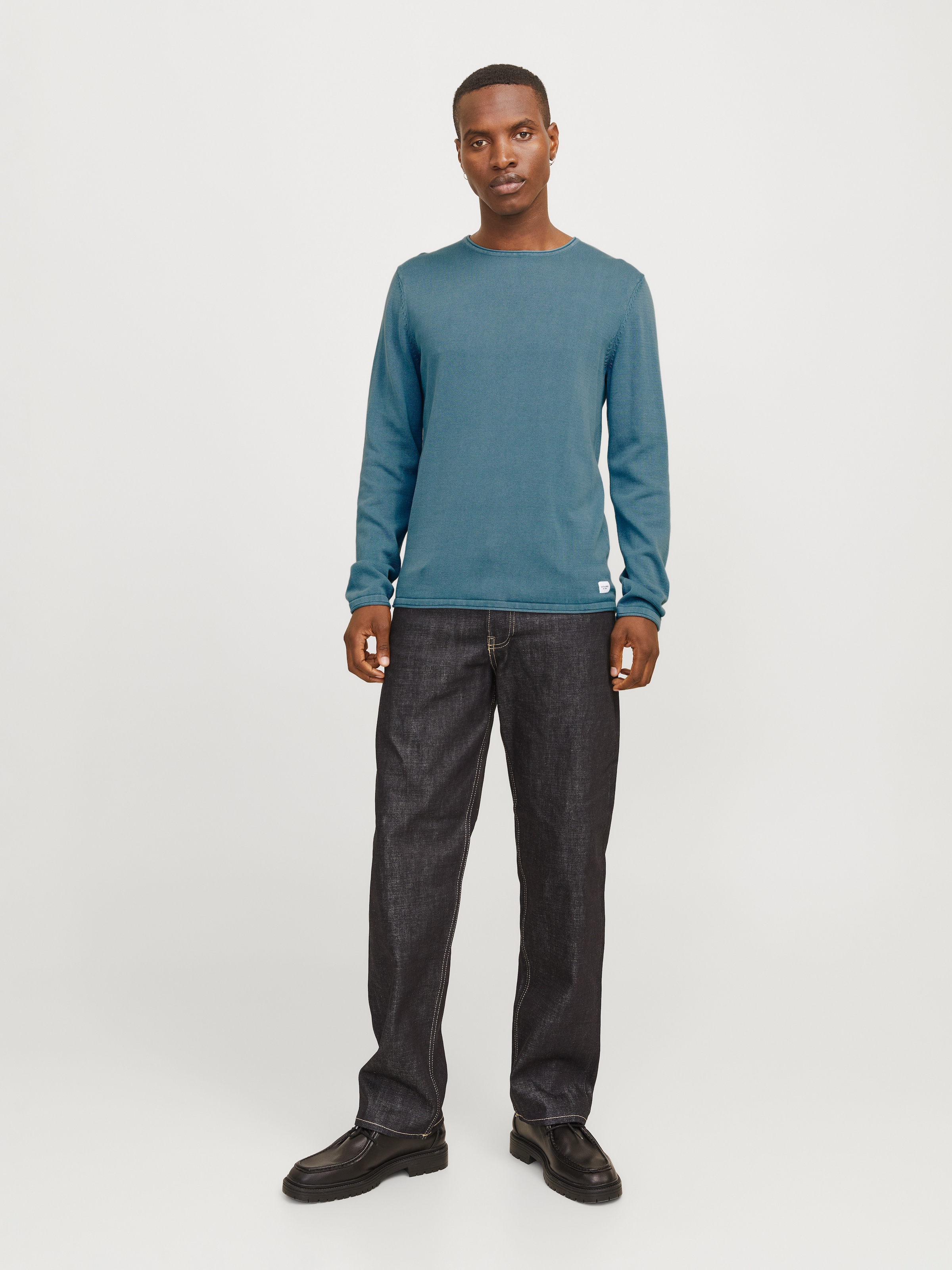Jack & Jones Strickpullover »JJELEO KNIT CREW NECK NOOS«, mit Rundhalsausschnitt