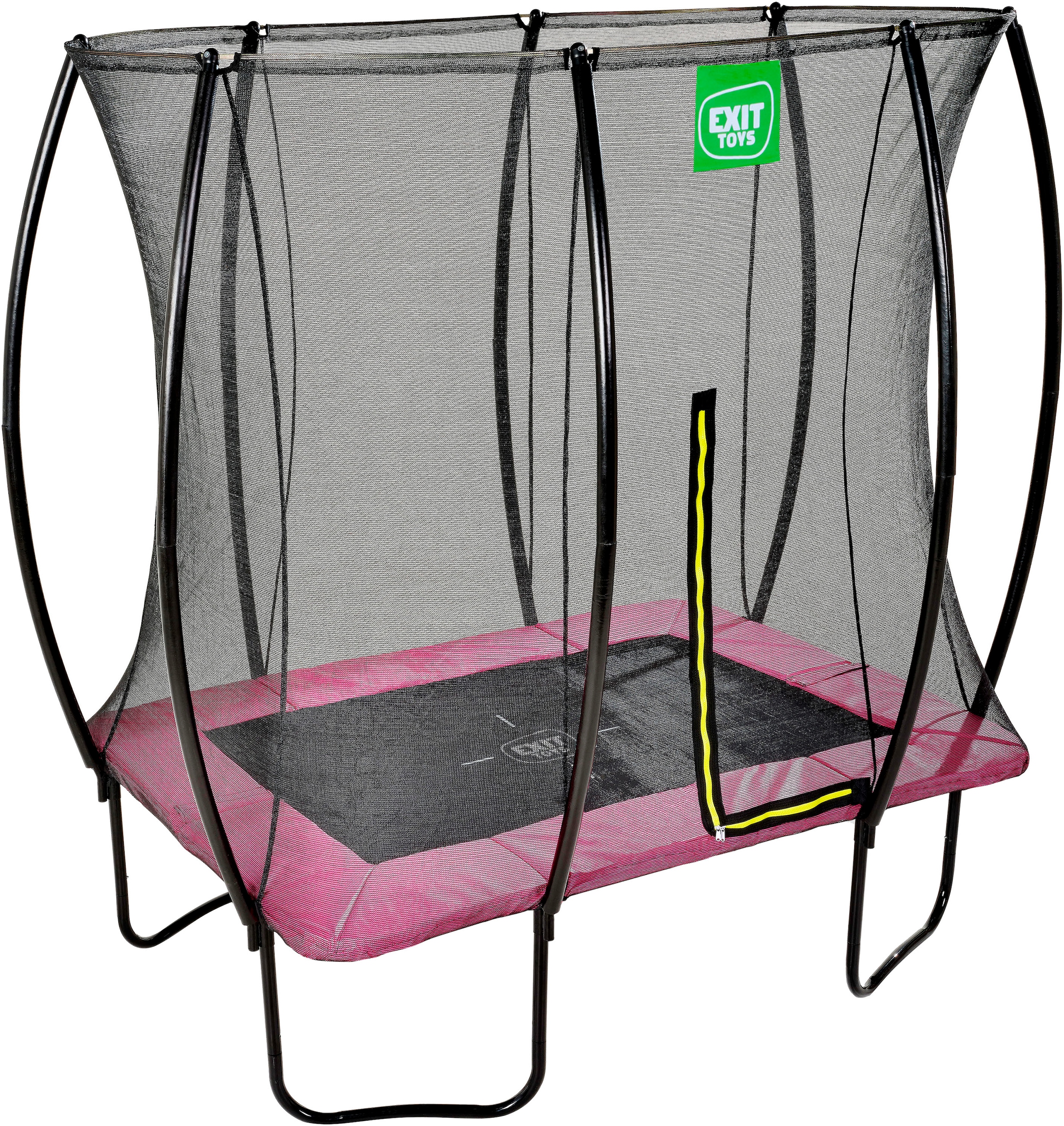 EXIT Gartentrampolin »Silhouette, rosa«, mit Sicherheitsnetz