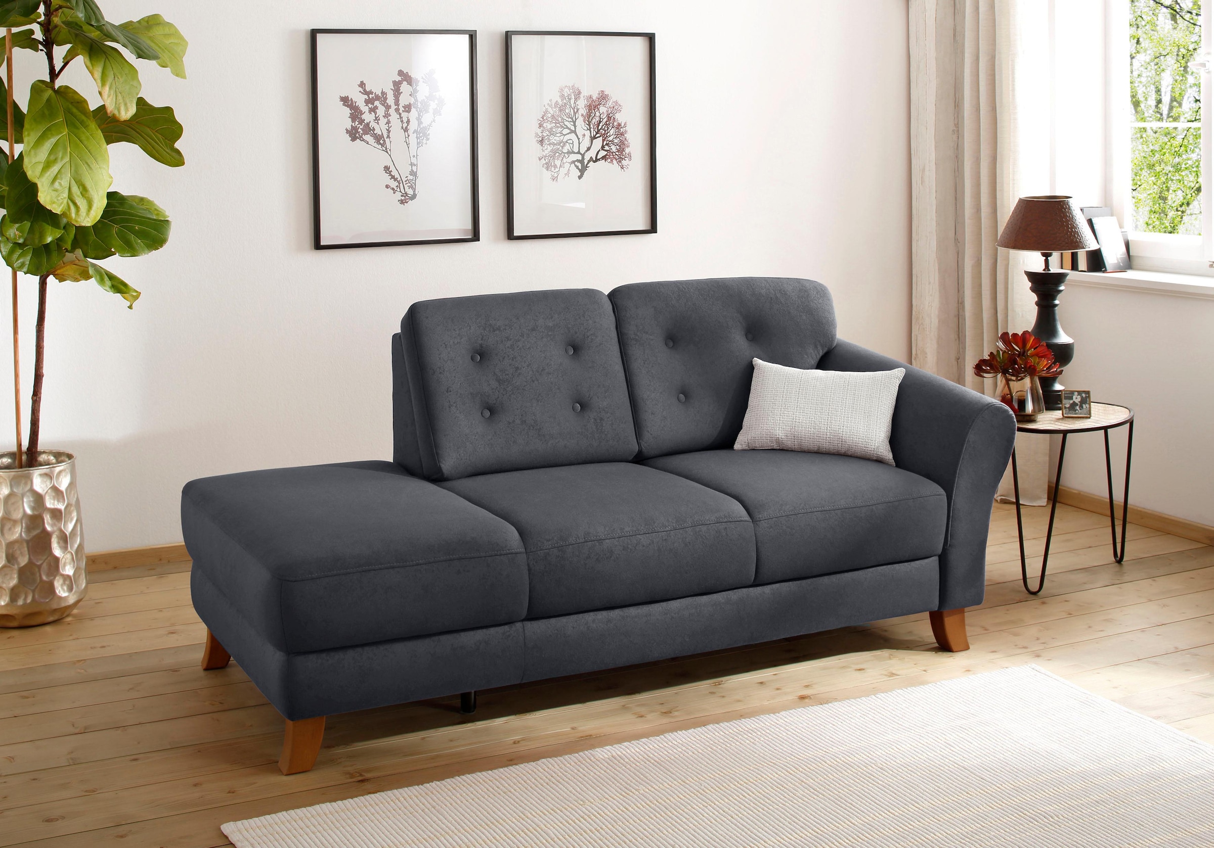 Home affaire Recamiere »Trondheim« freistehend, mit Federkern, Knopfheftung im Rücken