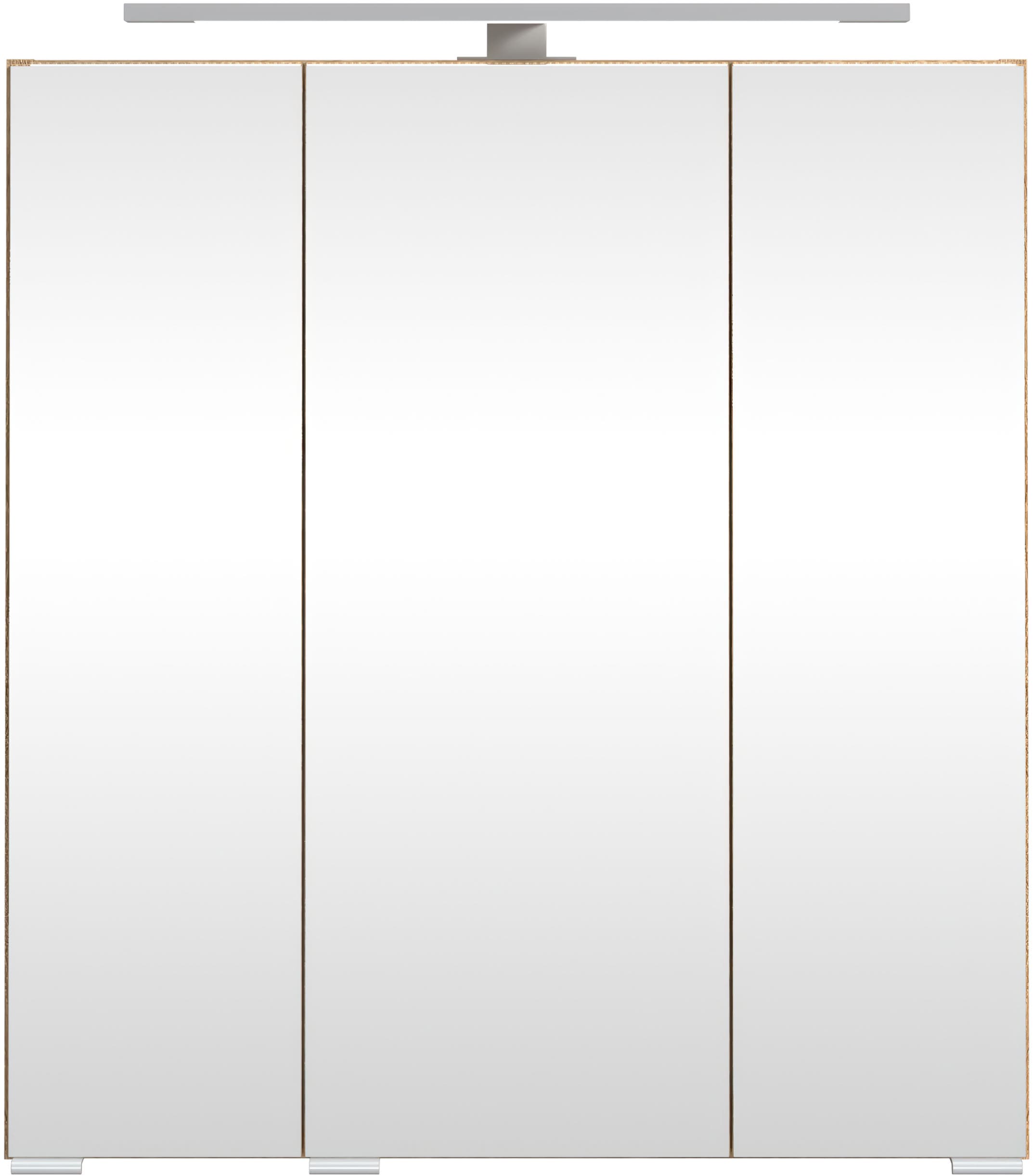 welltime Badmöbel-Set »60 cm breit, Badmöbel mit LED-Beleuchtung«, Held Möbel, 2tlg. Unterbecken-Set, Eixo