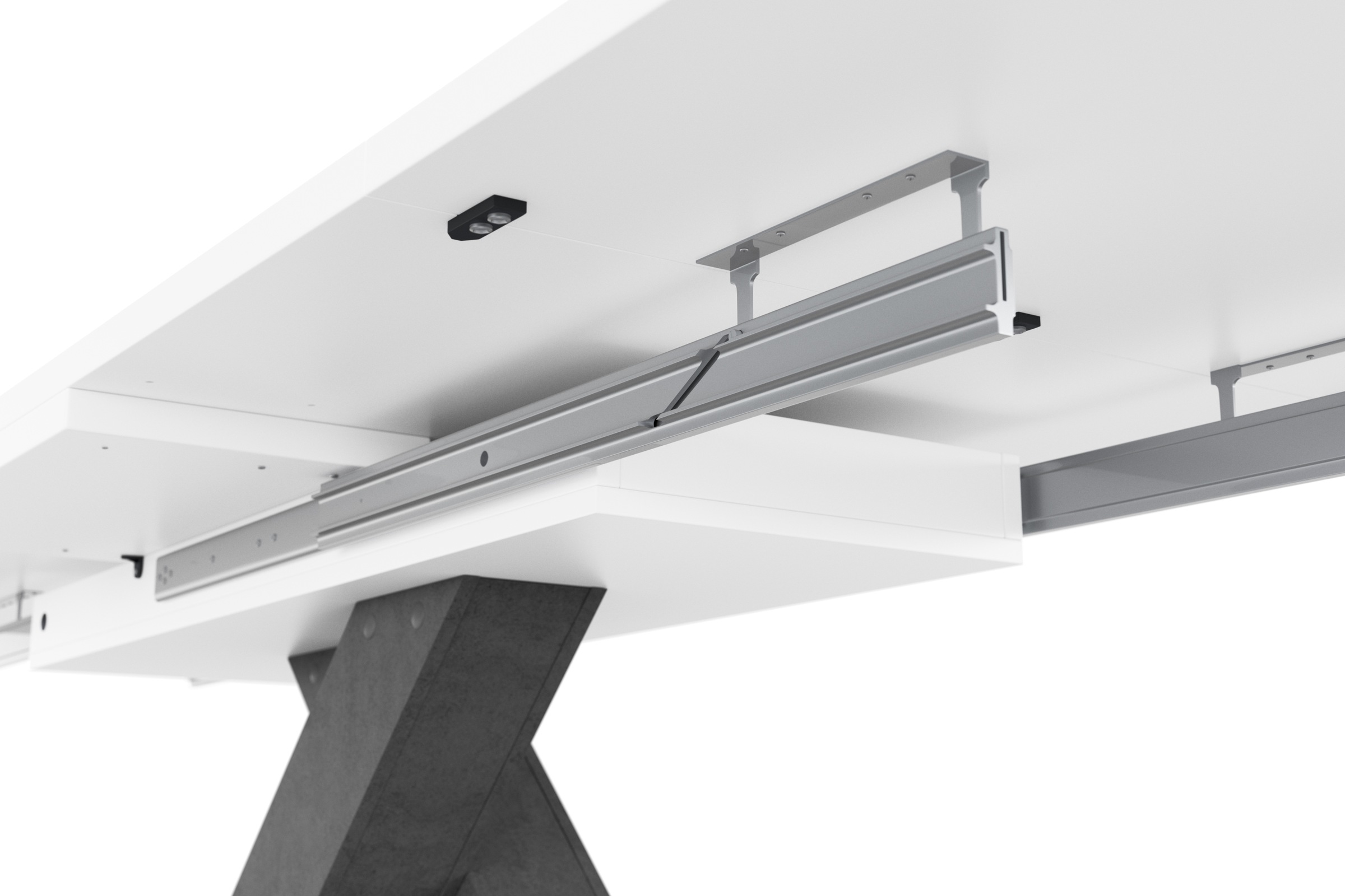 7. Bild von Mäusbacher Esstisch »Komfort C«, mit X-Gestell in graphit und mit Auszugsfunktion, Breite 160-260 cm