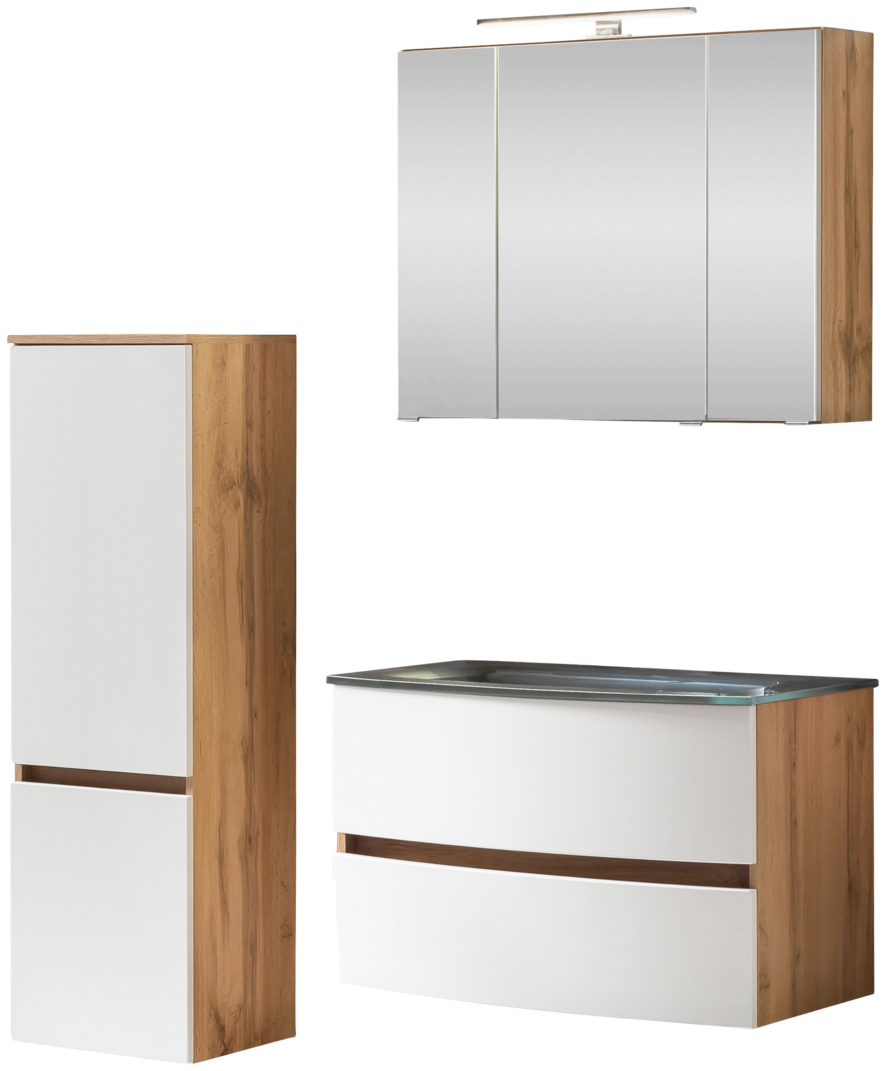 welltime Badezimmer-Set »Kaunas« Set, 3 Stk. tlg. günstig online kaufen