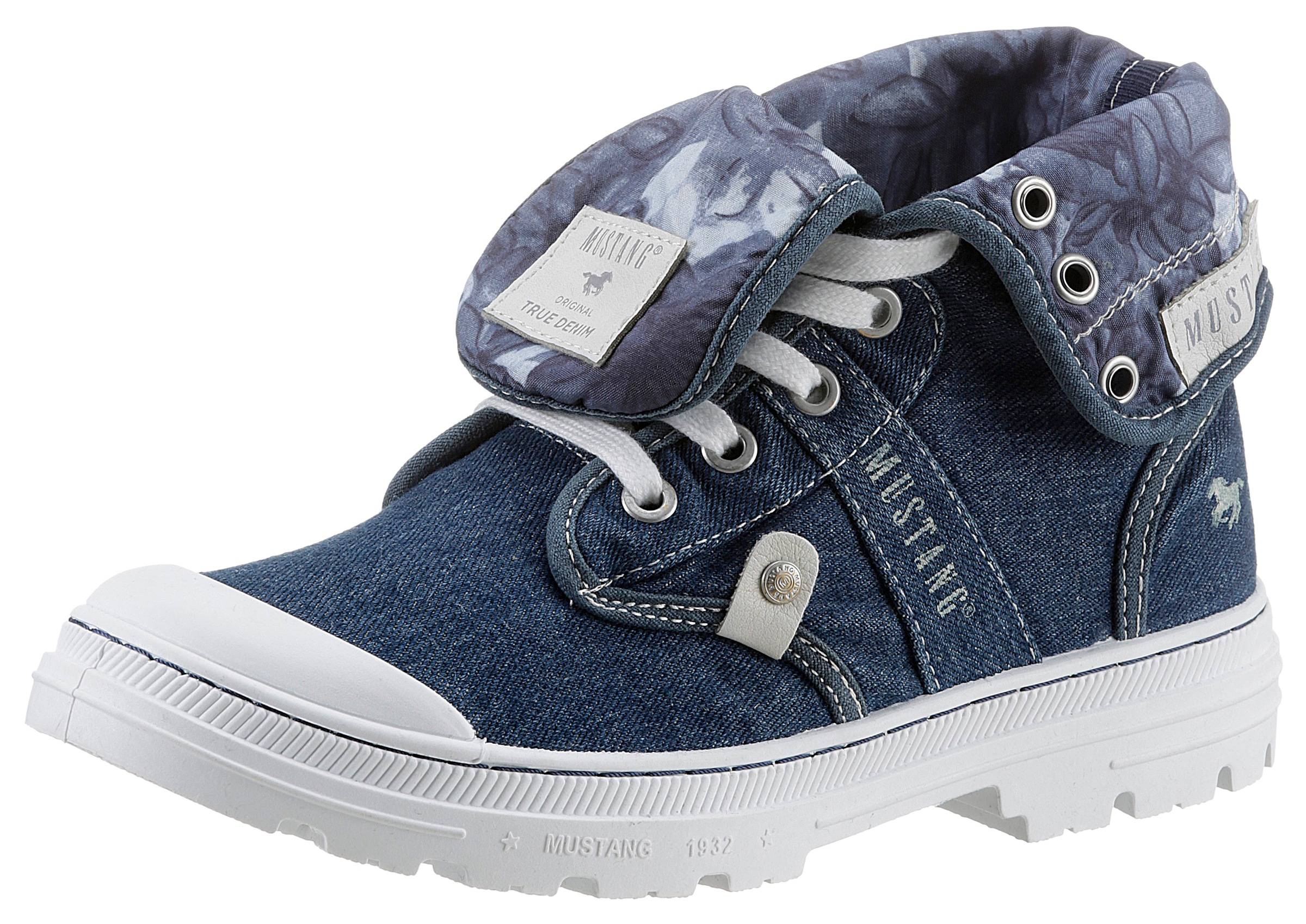 Mustang Shoes Schnürboots, mit umschlagbarem Kragen kaufen