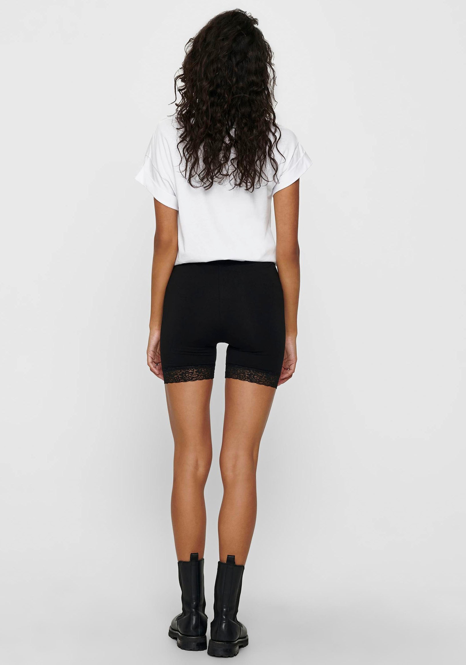 ONLY Radlerhose »ONLLIVE LOVE LACE SHORTS 2PACK JRS NOOS«, (2er-Pack)