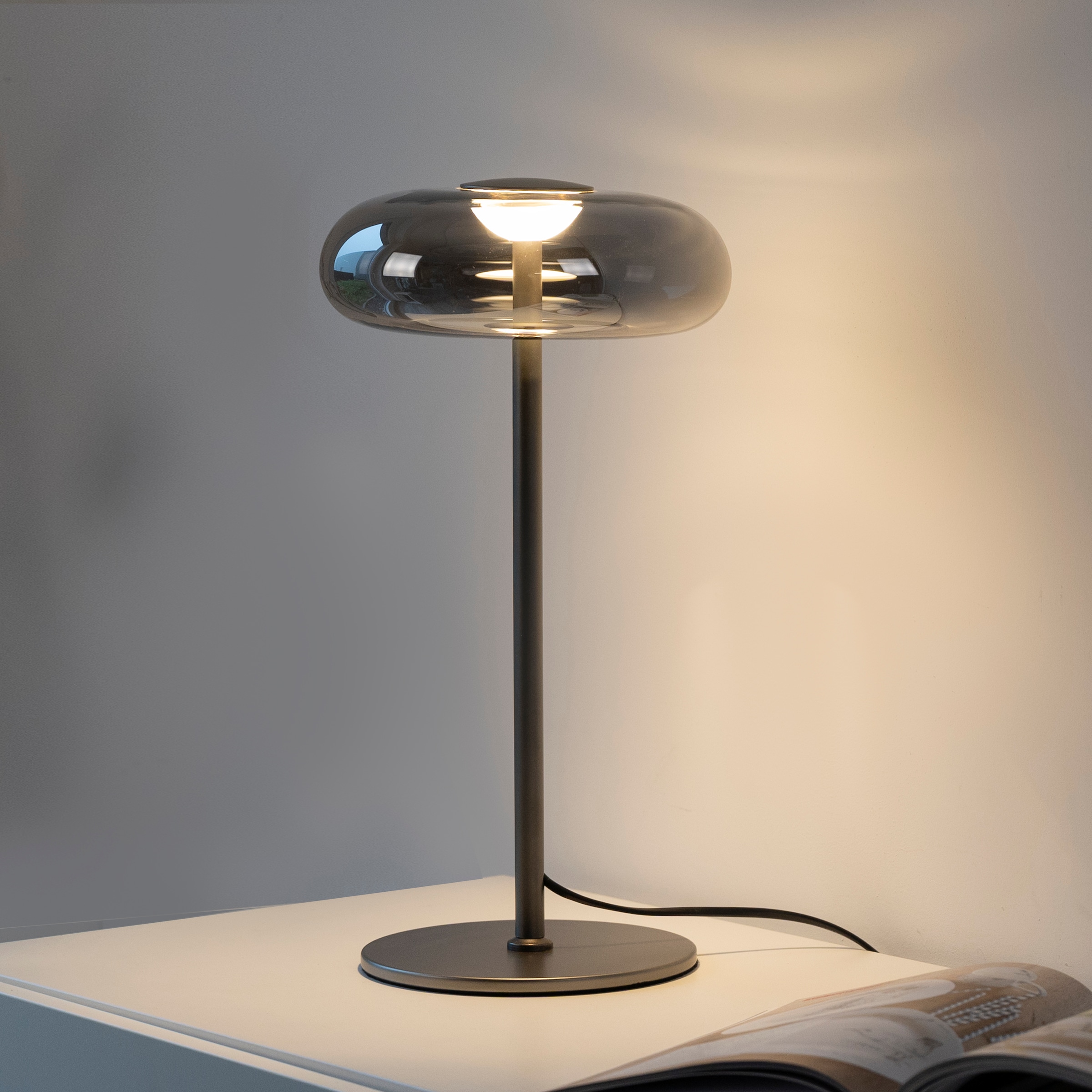 SCHÖNER WOHNEN-Kollektion LED Tischleuchte »POSH« LED-Board 1 Stk. Warmweiß SCHÖNER WOHNEN Kollektion, Schnurdimmer, Memoryfunktion