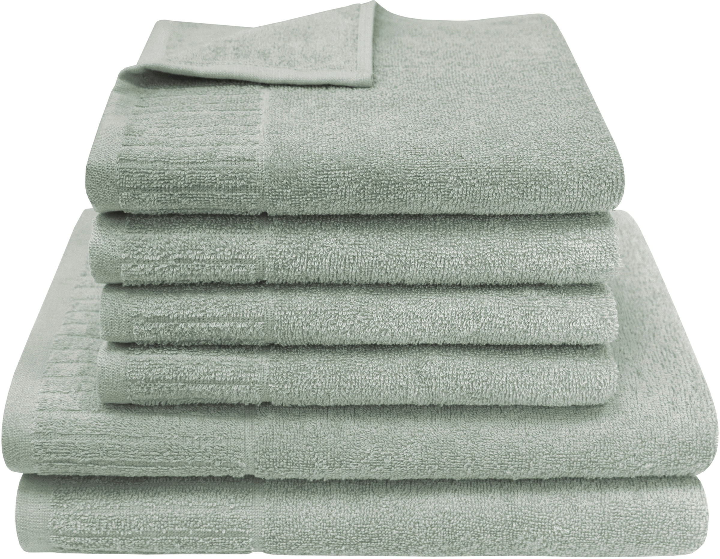 Dyckhoff Handtuch Set »Bridge«, Set, 6 tlg., Walkfrottier, 4 Handtücher (50 günstig online kaufen