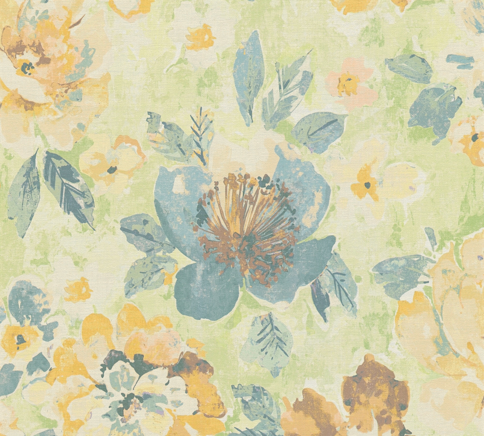 A.S. Création Vliestapete »Aquarell Dreams Blumen-Tapete Mustertapete Aquarellfarben Blumen« matt glatt Vliestapete Landhaus für Schlafzimmer Küche Wohnzimmer Blumen Design