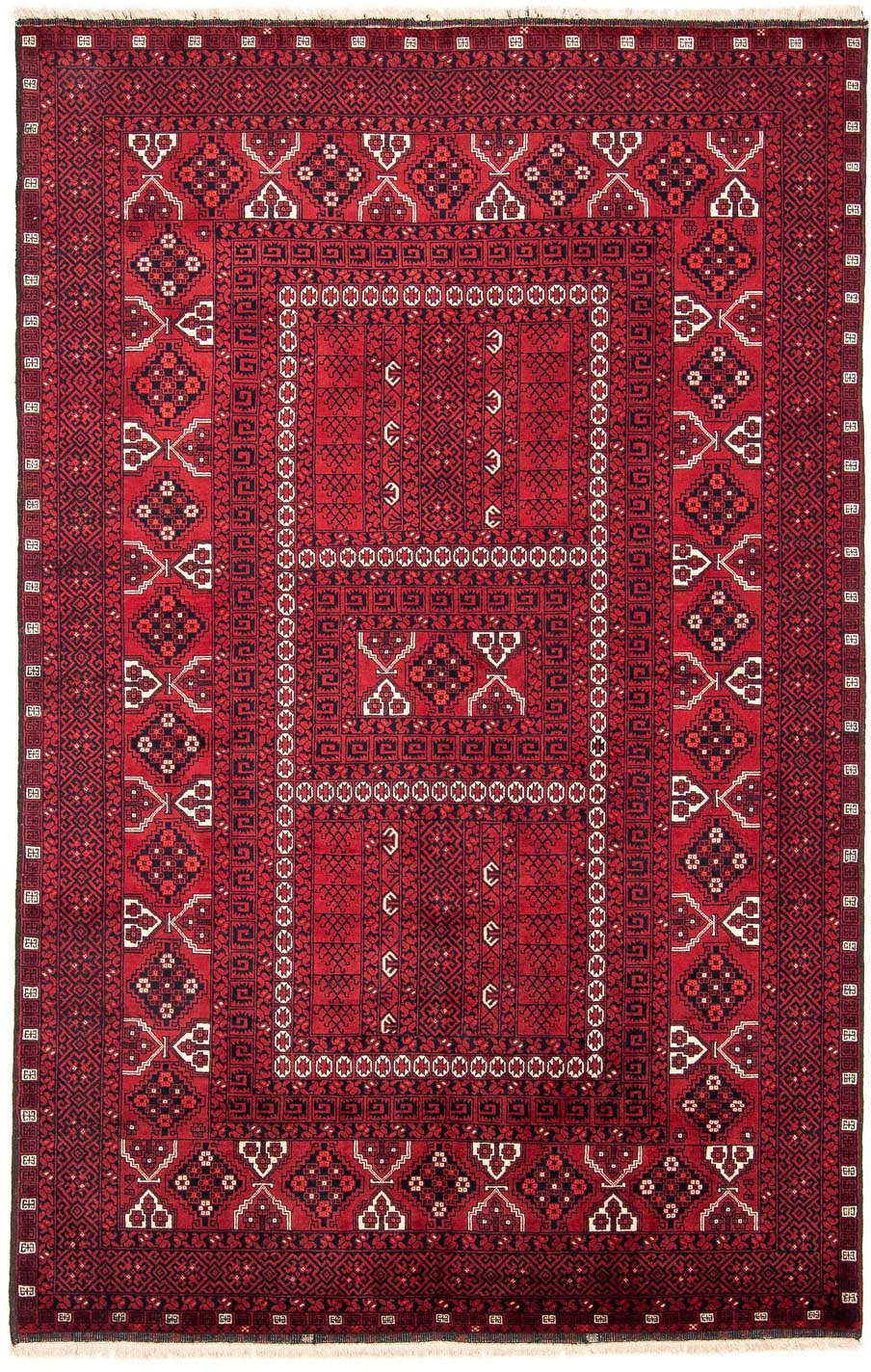 morgenland Orientteppich »Turkaman - 246 x 159 cm - dunkelrot«, rechteckig, günstig online kaufen