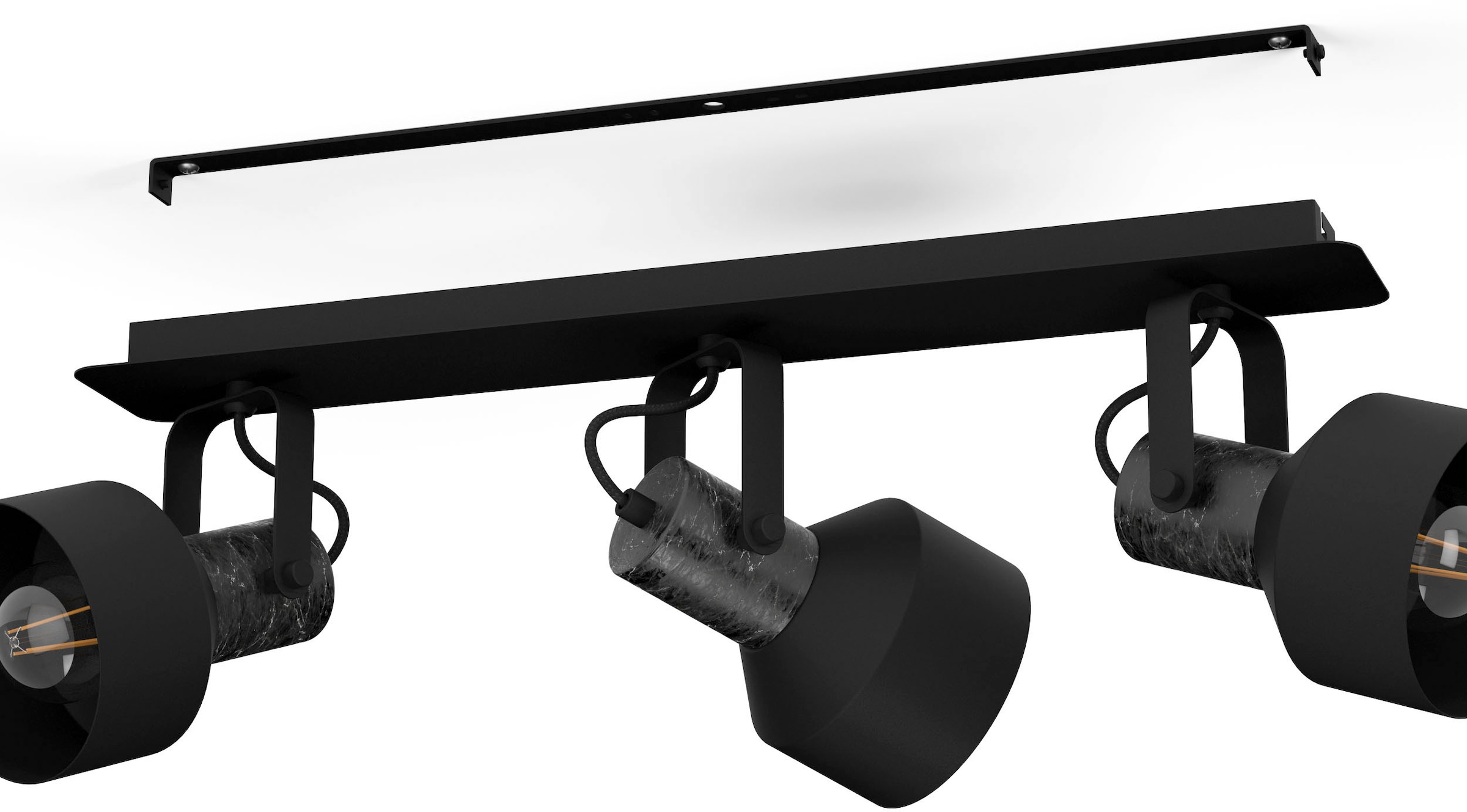 EGLO Deckenspot »CASIBARE« E27 1 Stk. Deckenspot in schwarz aus Stahl  -  exkl. E27 - 28W