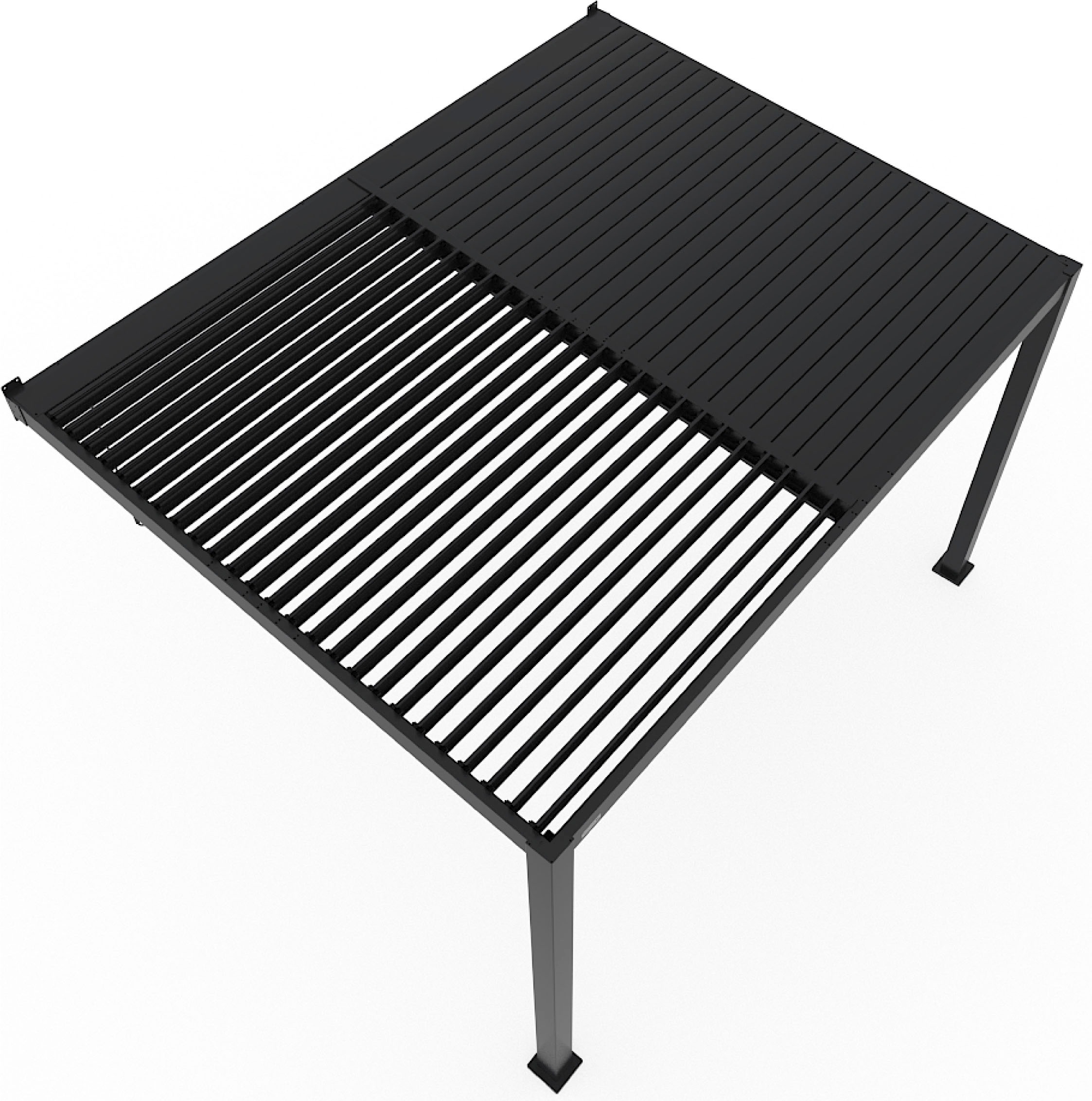 Sojag Terrassendach »Terrassenüberdachung Hana 1013 Schwarz« Mit individuell verstellbaren Lamellen