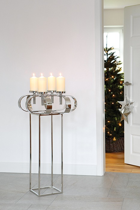Fink Standkerzenhalter »GORDEN«, (1 St.), Kerzenständer für Dekokranz Gorden D. 49 cm