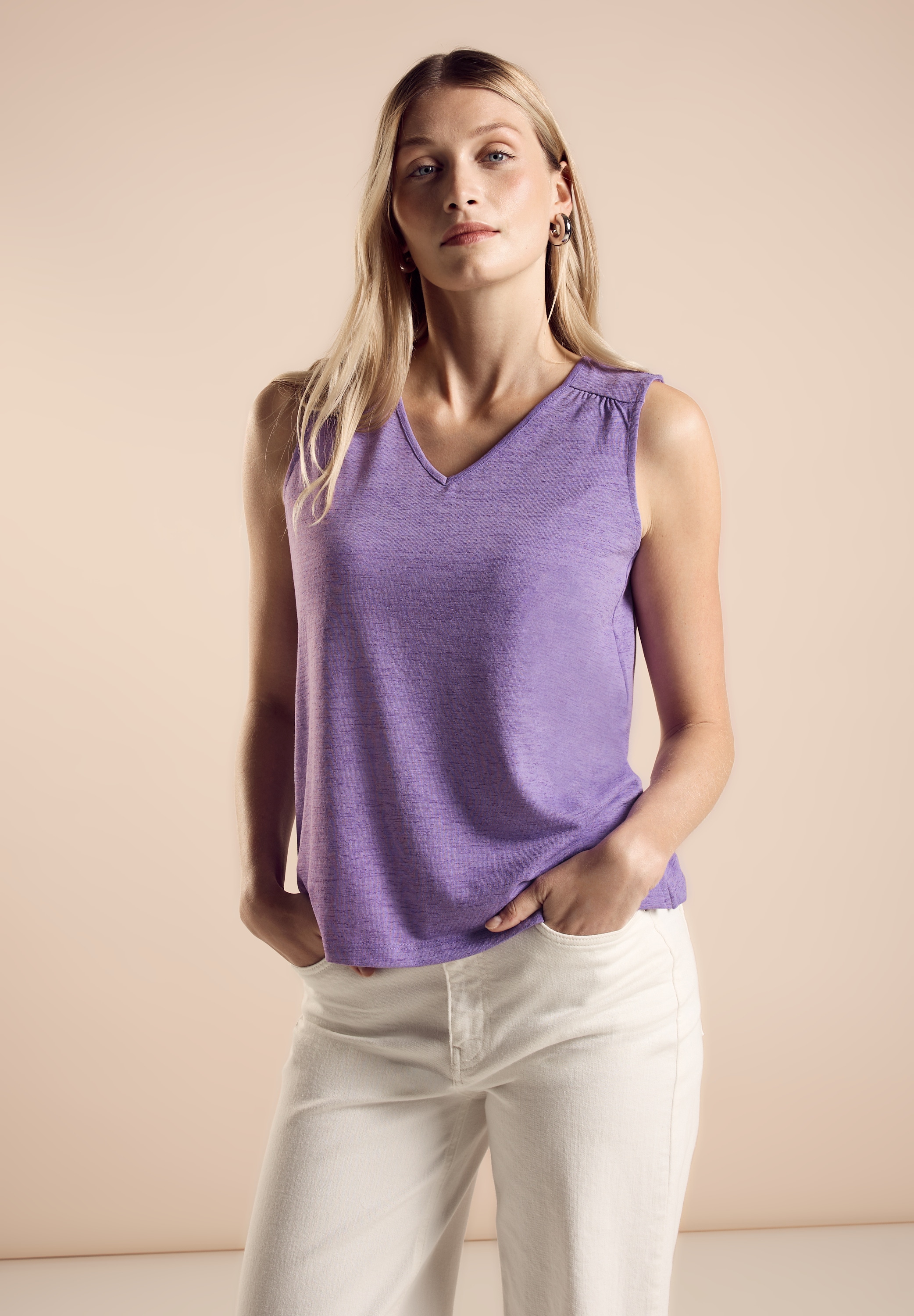 STREET ONE Spitzentop, mit Stickerei