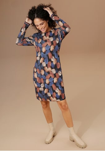 Aniston SELECTED Jerseykleid, mit gestreiftem Tape am Ärmel kaufen