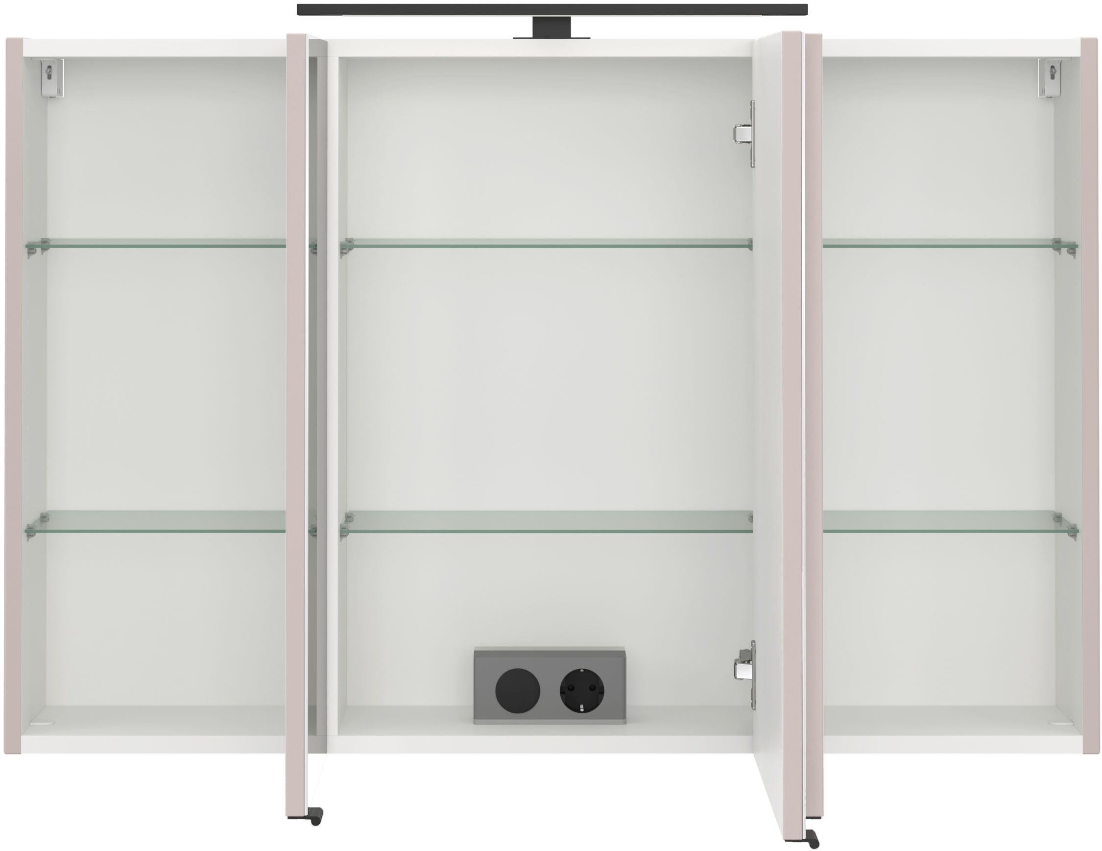 welltime Badmöbel-Set »SALVADA, 2tlg-Set, gedämpfte Scharniere, Softclose, Keramikbecken« Maße (B/T/H): 100/47,5/200 cm, 