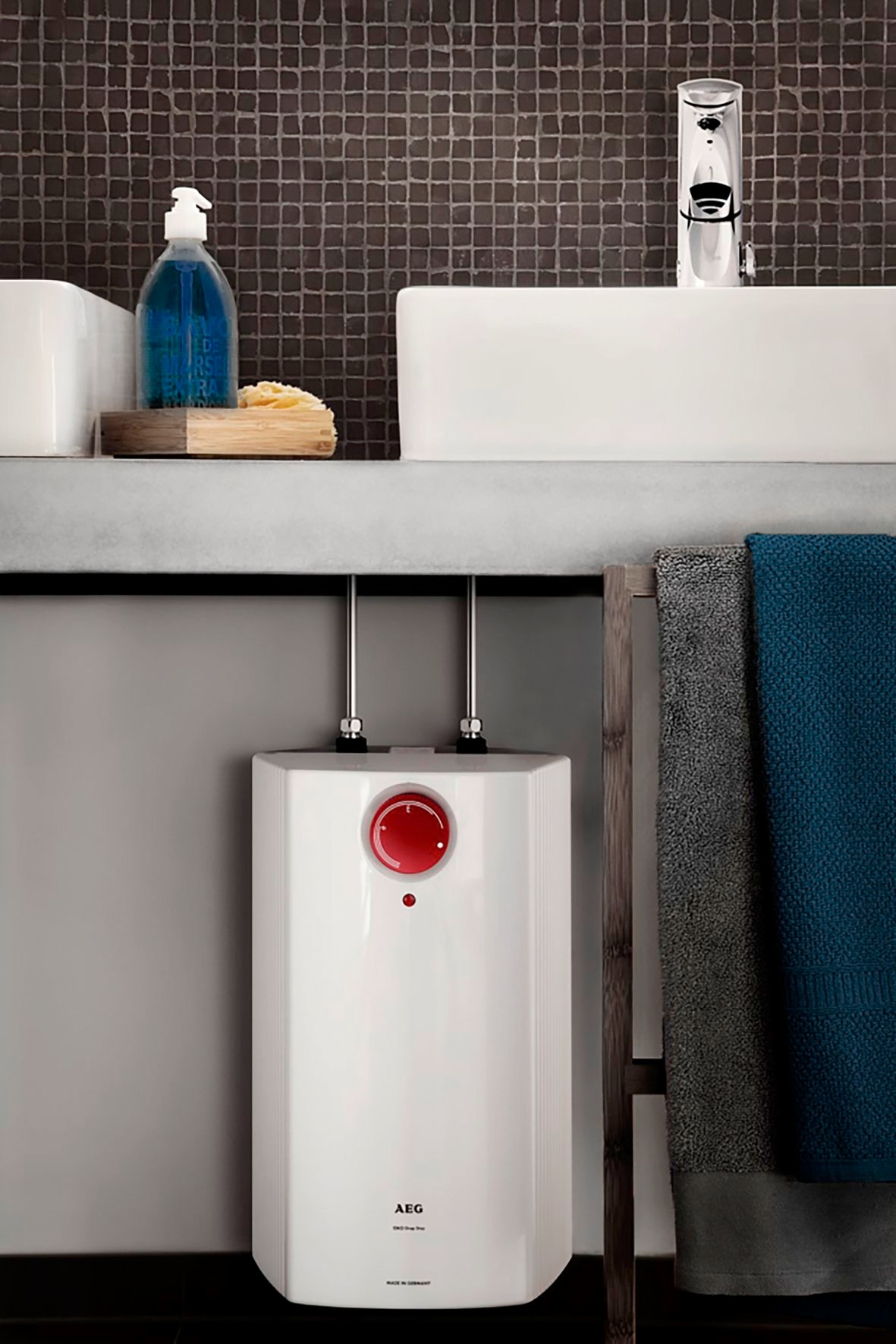 AEG Haustechnik Kleinspeicher »Huz 5 DropStop, Untertischboiler 5 Liter« Niederdruck, mit Thermostop, mit Stecker
