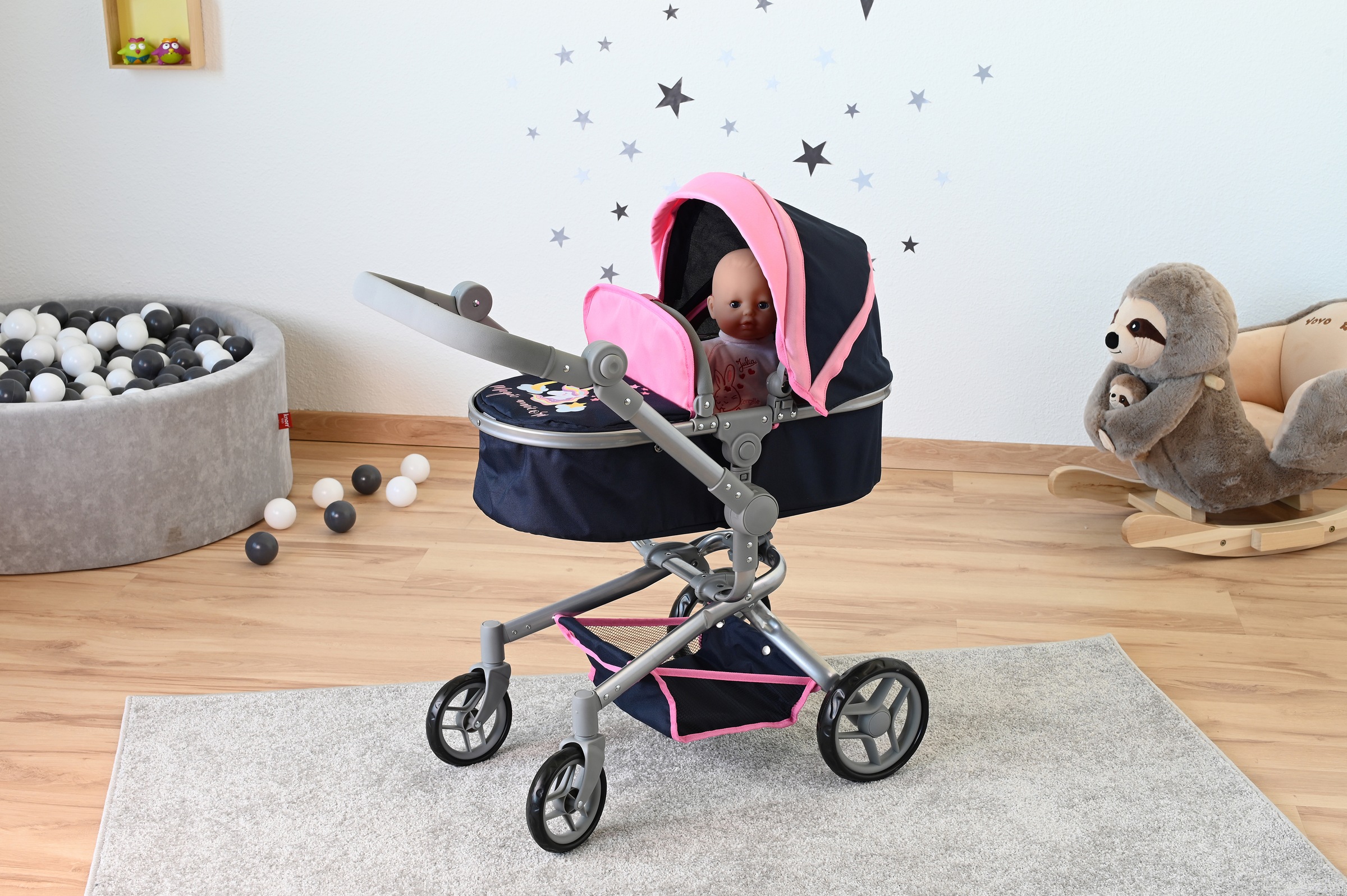 Knorrtoys Kombi Puppenwagen Boonk Magic Unicorn online bestellen QUELLE