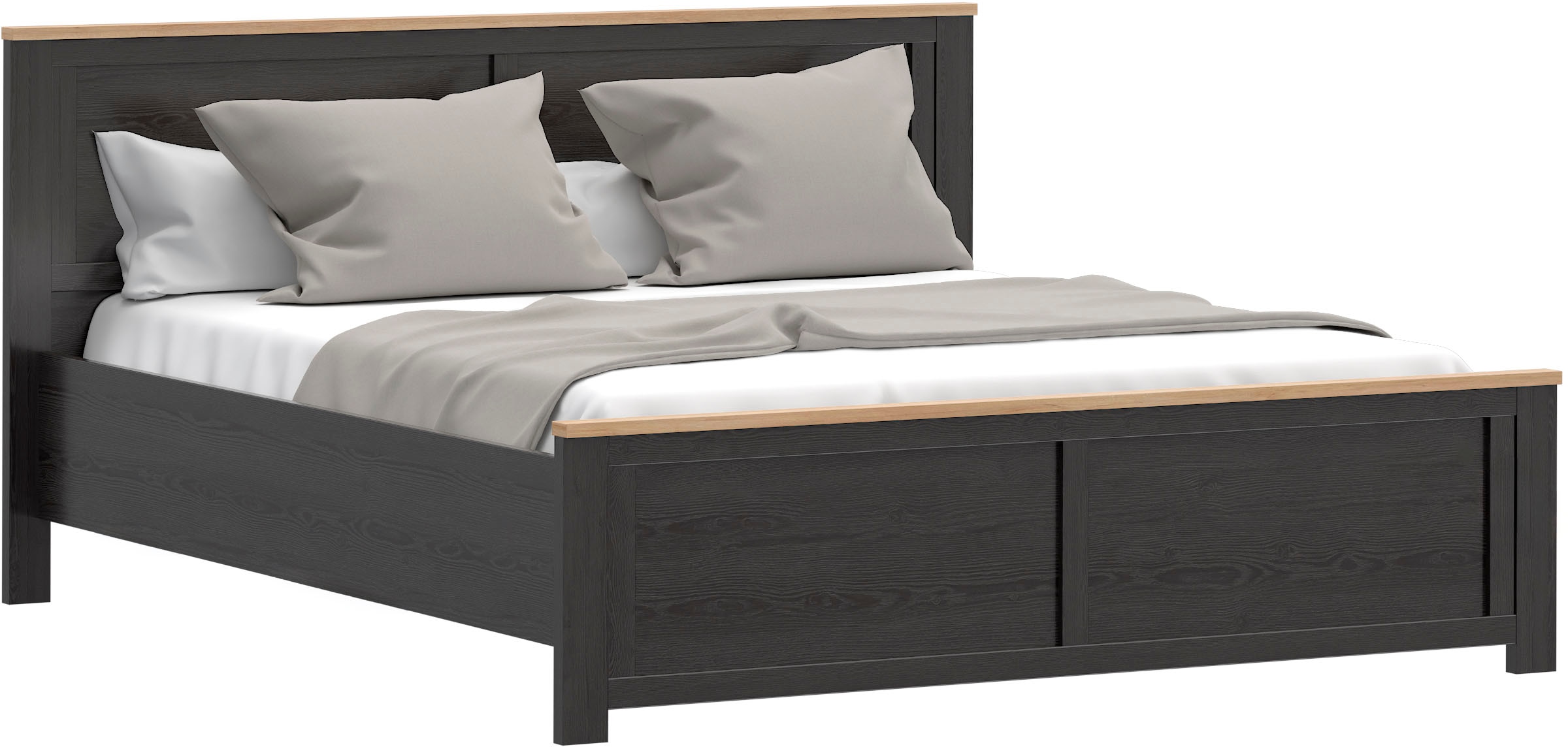 FORTE Bettgestell »Bohol« Landhaus, 180 x 2,00 mtr Liegefläche