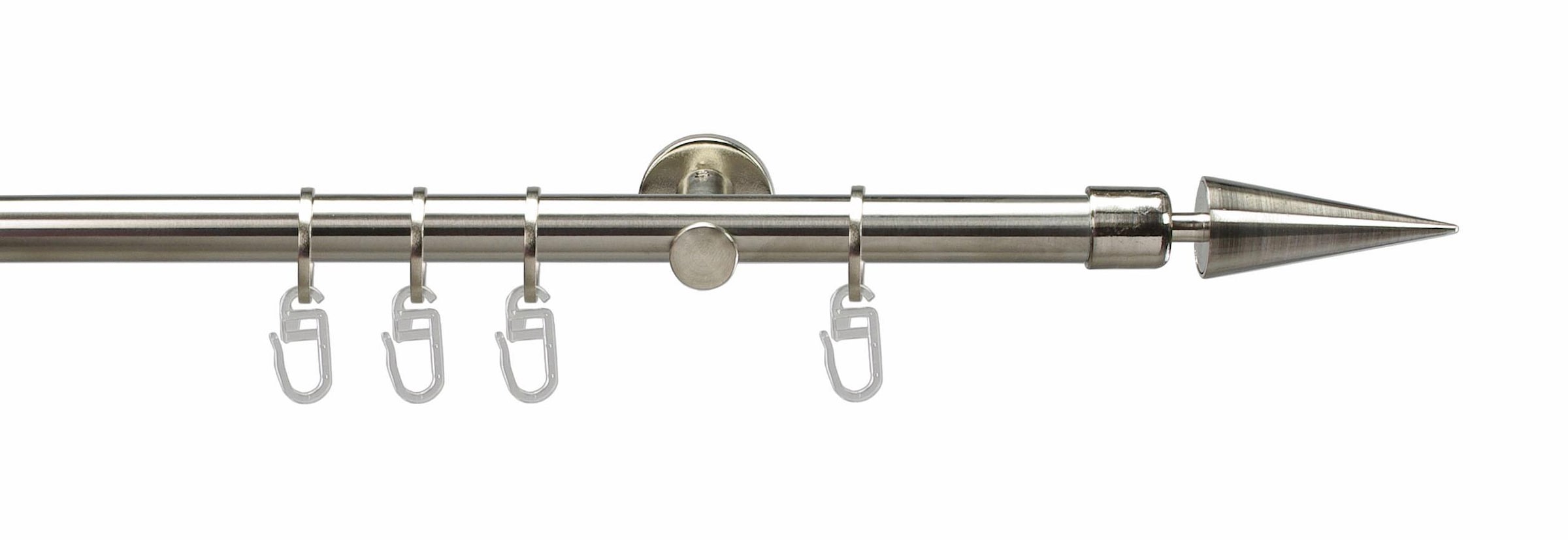 Liedeco Gardinenstange »Mailand« Ø 16 mm 1 läufig-läufig Fixmaß günstig online kaufen