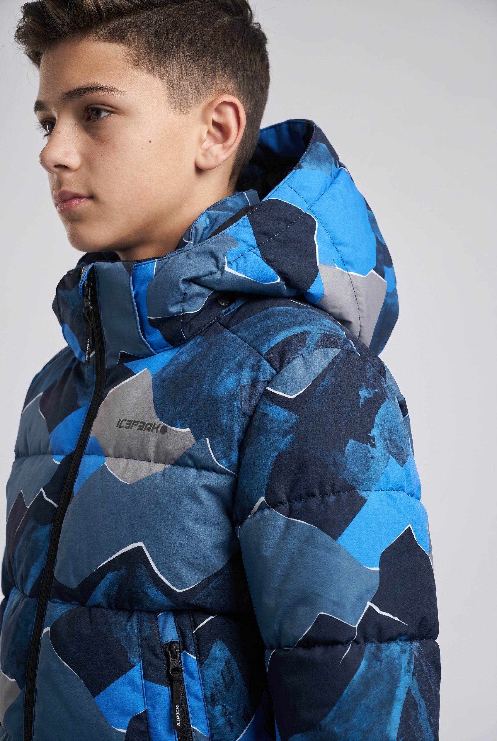 Icepeak Skijacke »ICEPEAK LAAGE JR« mit festem Schneefang, wasserdicht, atmungsaktiv