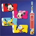 Oral B Elektrische Kinderzahnbürste »Kids Mickey«, 1 St. Aufsteckbürsten, extra weiche Borsten, 2 Putzmodi, Timer, 4 Mickey-Sticker, ab 3 Jahren
