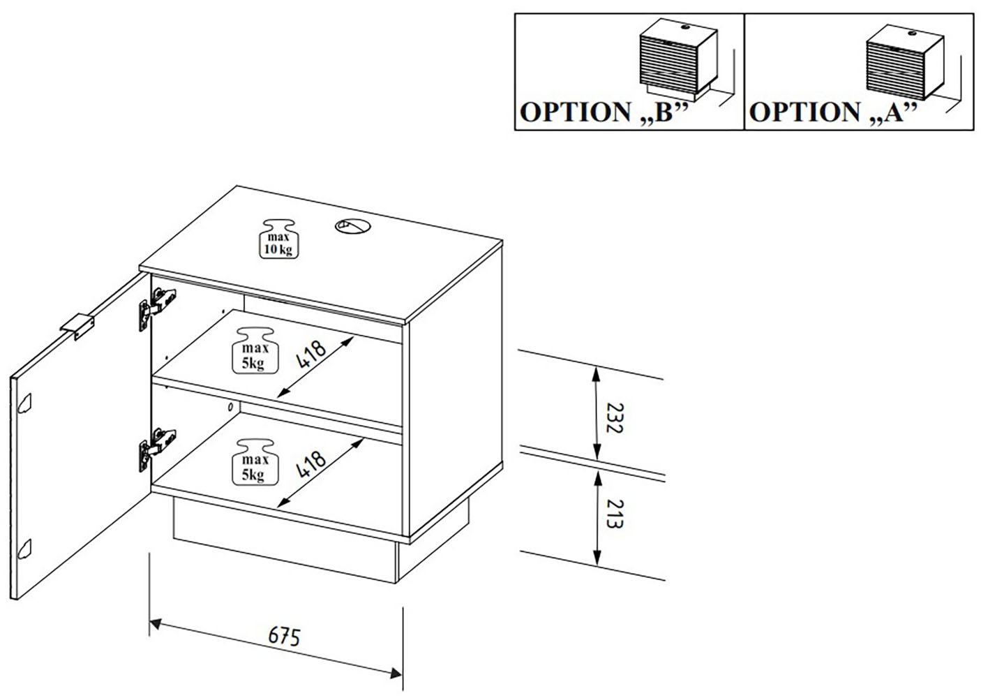 Innostyle Wohnwand »Ina Wohnwand, 340x200x44 cm (B/H/T)« 6 Stk. tlg.