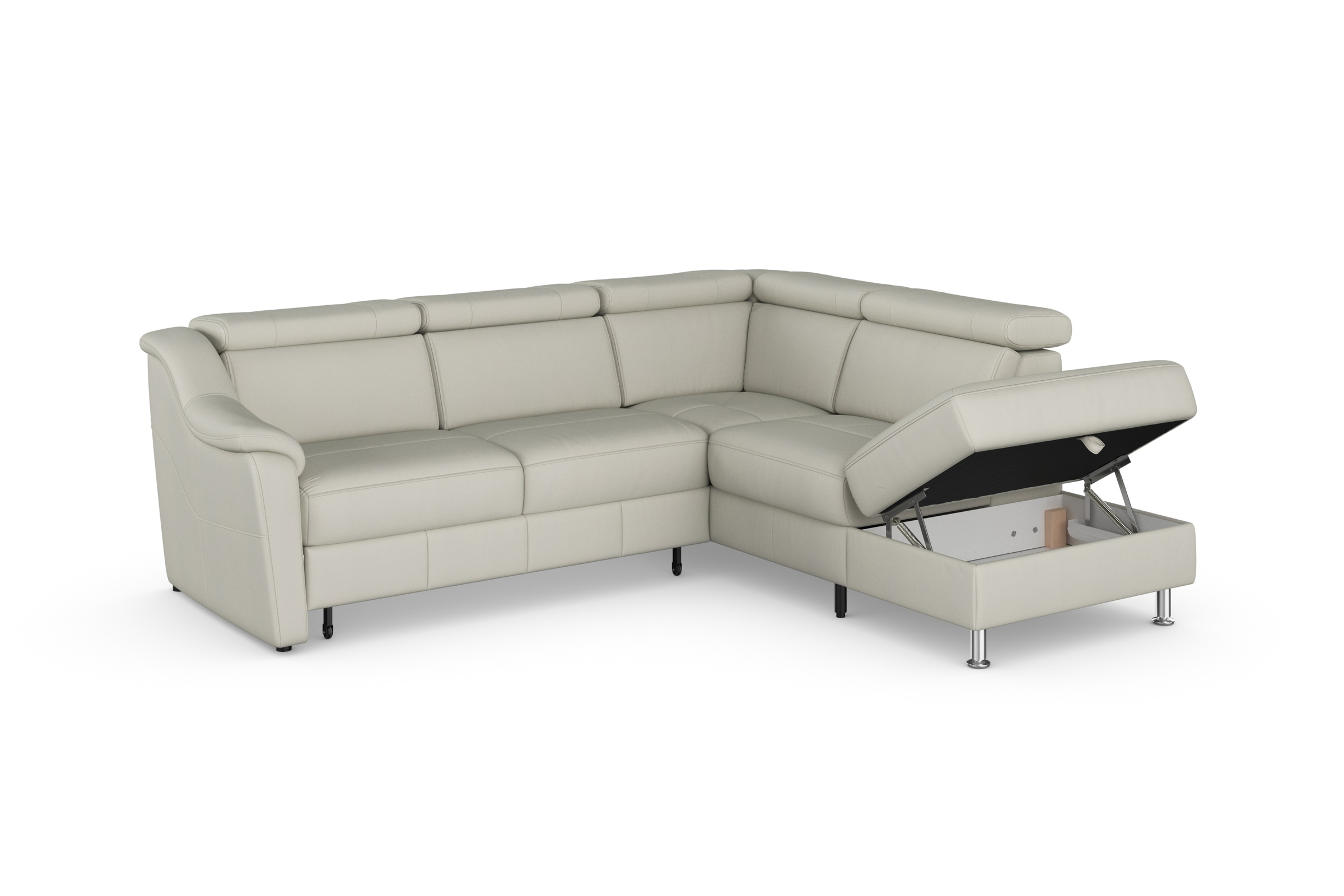 sit&more Ecksofa »Freetown L-Form«, inklusive Kopfteilverstellung und komfortablem Federkern