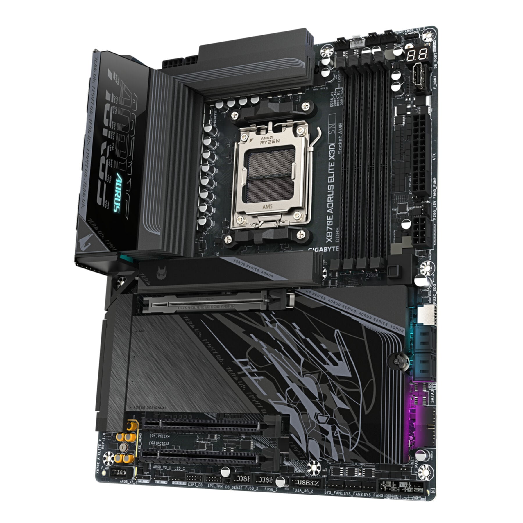 Gigabyte Mainboard »X870E AORUS ELITE X3D Mainboard – Unterstützt AMD Ryzen 9000 Prozessor«