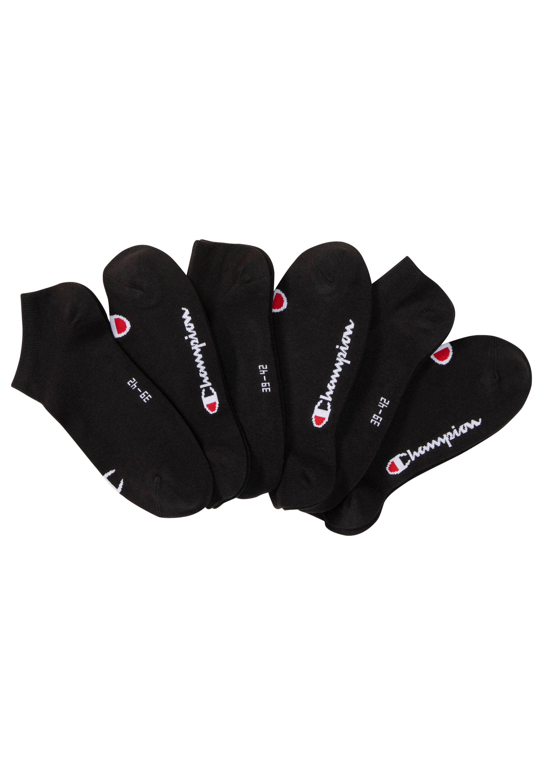 Tennissocken „6pk Sneaker Socks“, Gr. 35, schwarz