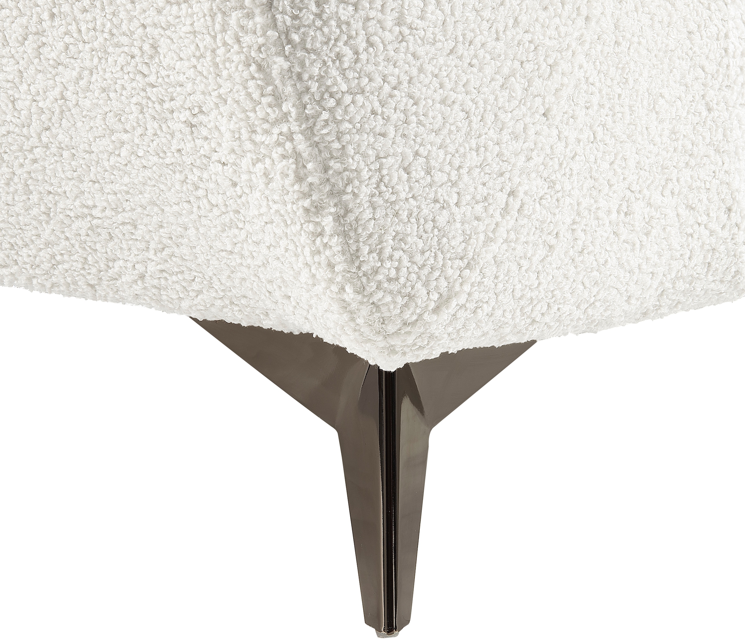 ATLANTIC home collection Sessel »Shawn« mit Federkern, trendy Bezug mit Teddyoptik