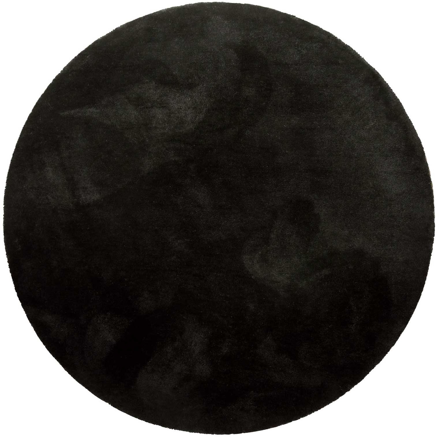 Homie Living Teppich »Pisa«, rund, 25 mm Höhe, Hochflor, Microfaser, uni, w günstig online kaufen