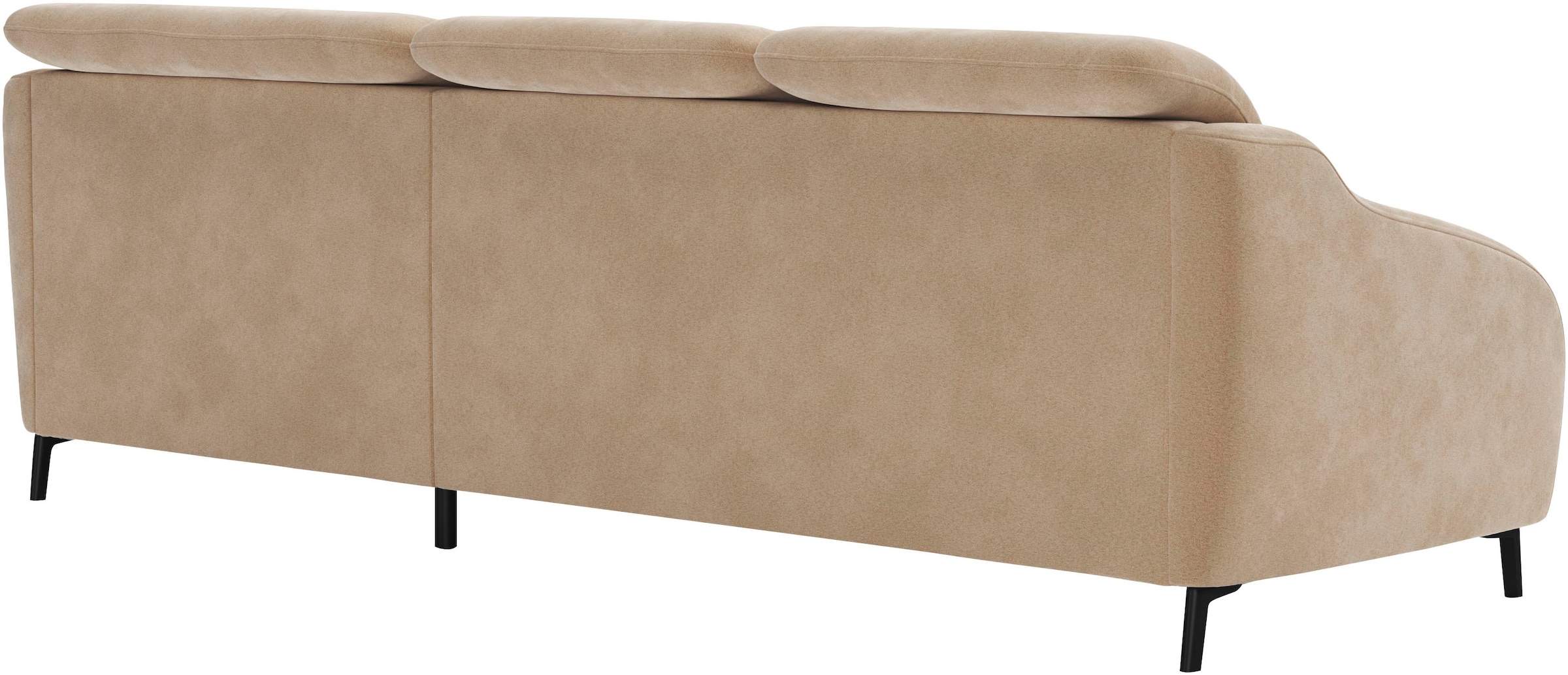 sit&more Ecksofa »Blues L-Form«, wahlweise mit Klapptisch und USB