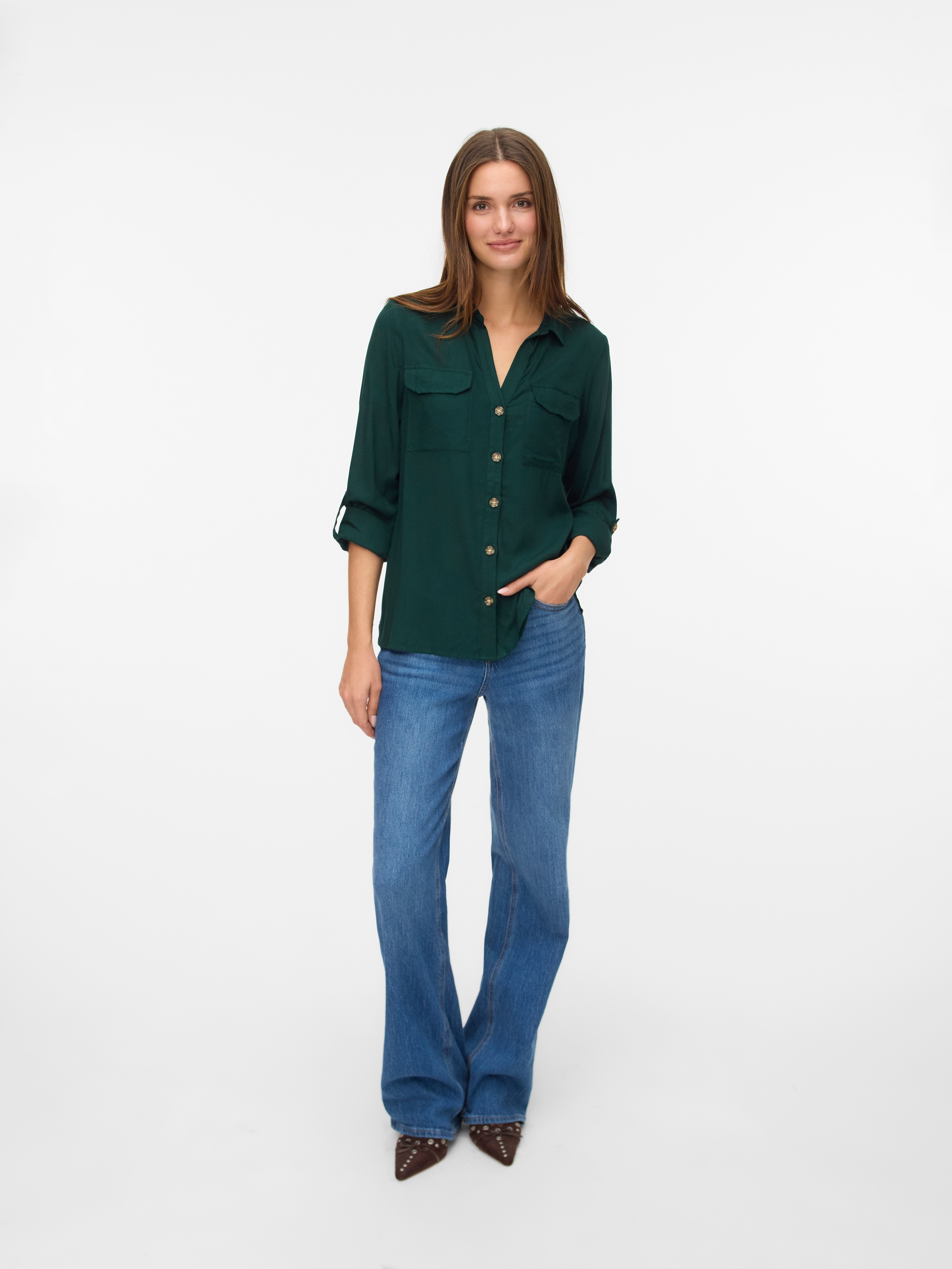 Vero Moda Hemdbluse »VMBUMPY L/S SHIRT NEW WVN GA NOOS«