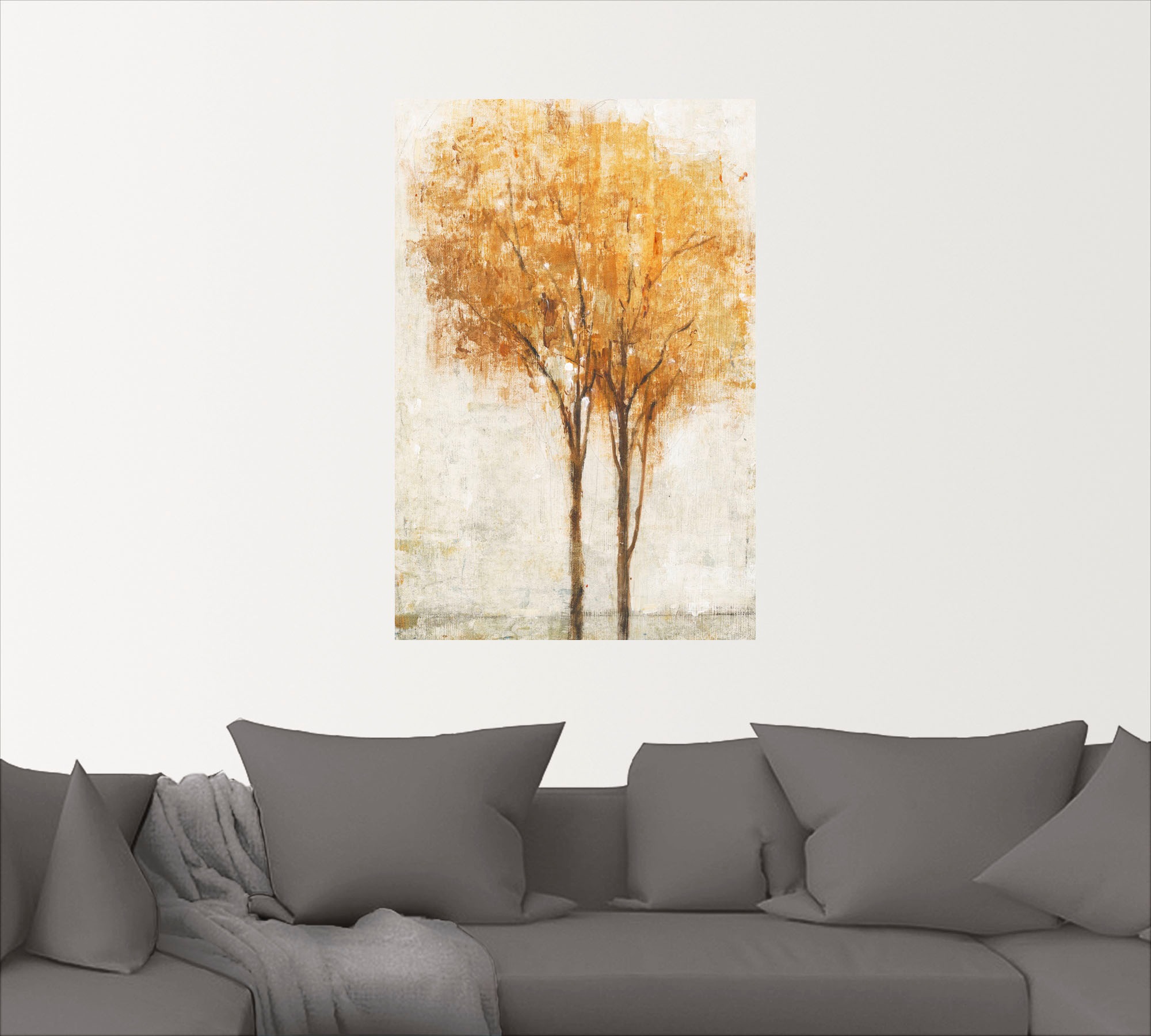 Artland Wandbild »Fallende Blätter II«, Bäume, (1 St.), als Leinwandbild, Wandaufkleber in verschied. Größen