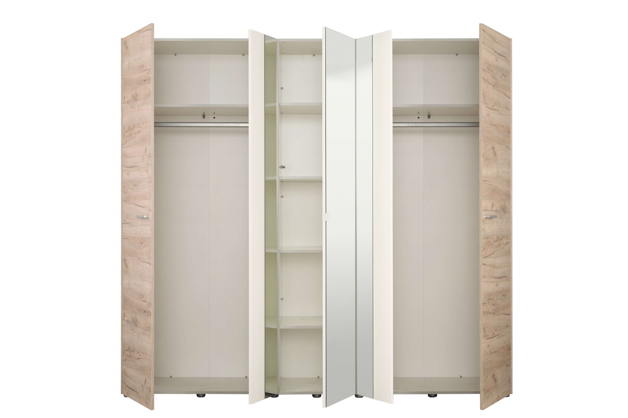 Home affaire Kleiderschrank »Dante Garderobenschrank, Stauraumschrank, Drehtürenschrank, Schrank«