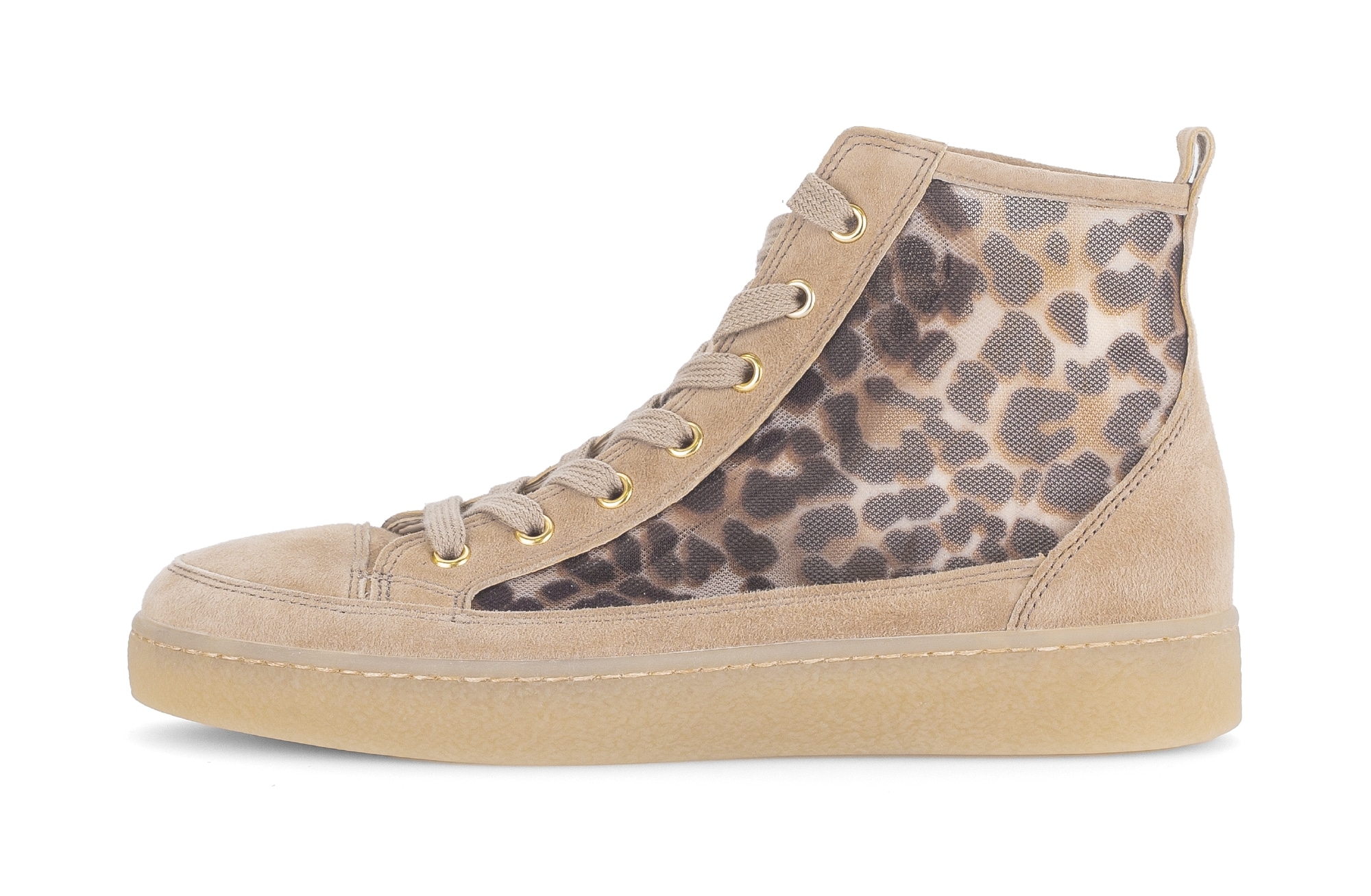 Gabor Plateausneaker  , Schnürschuh, Freizeitschuh, High-Top-Sneaker mit modischer Stickerei