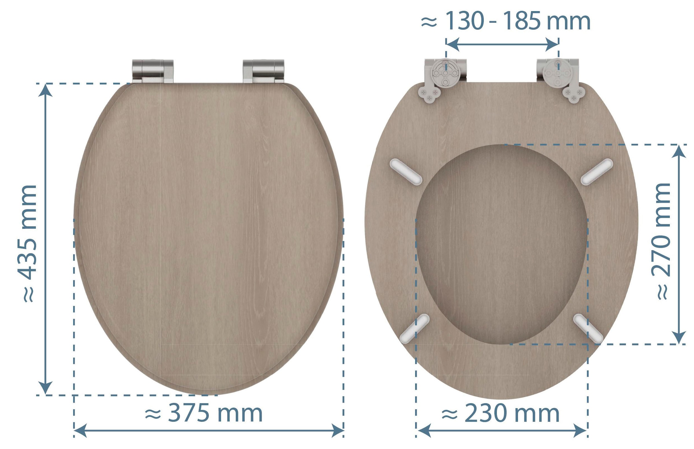 Schütte WC-Sitz »MODERN WOOD«, Toilettendeckel, mit Absenkautomatik