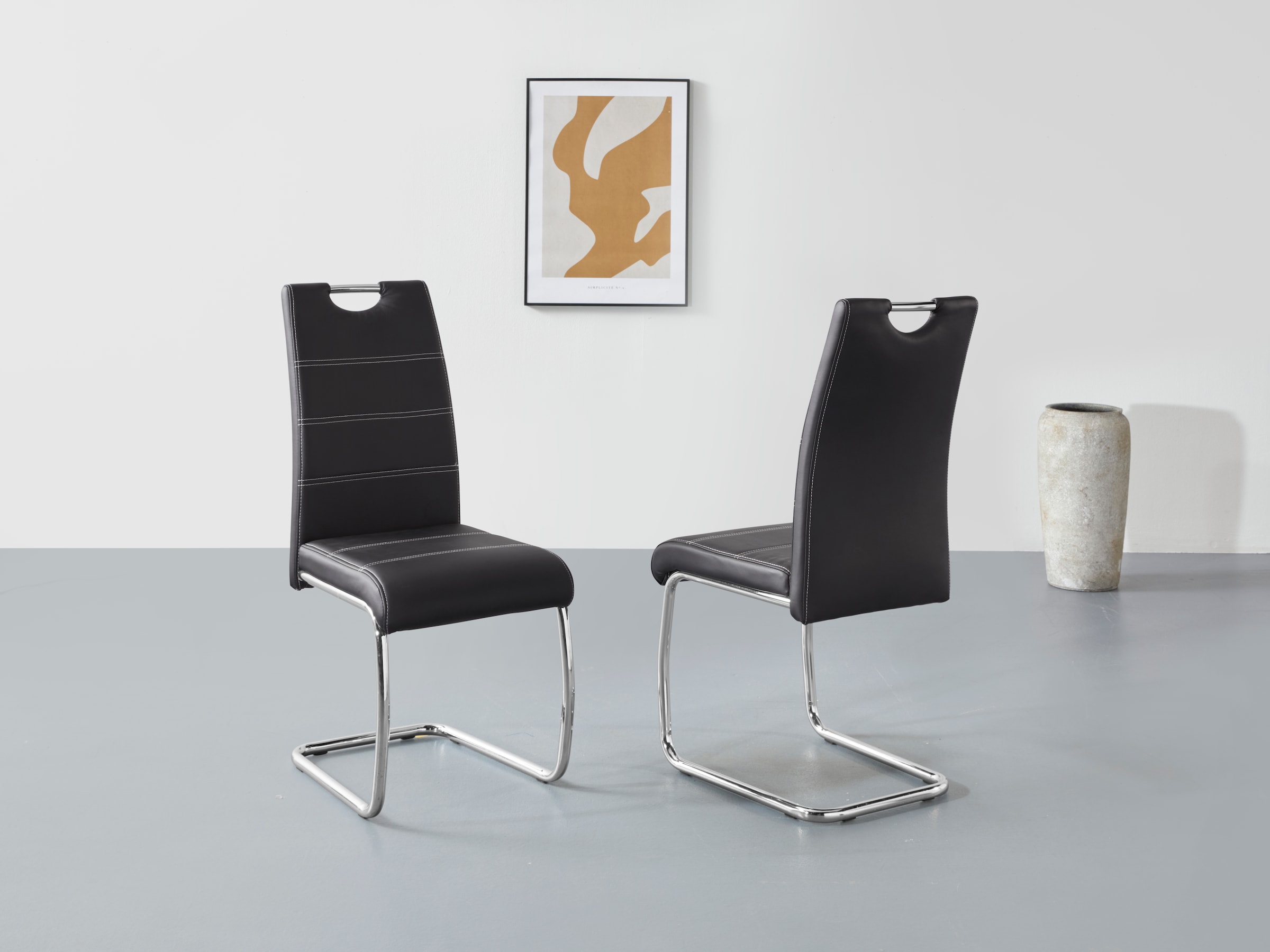 HELA Freischwinger »FLORA«, (Set), 2 St., Kunstleder, 1, 2 oder 4 Stück, Fr günstig online kaufen