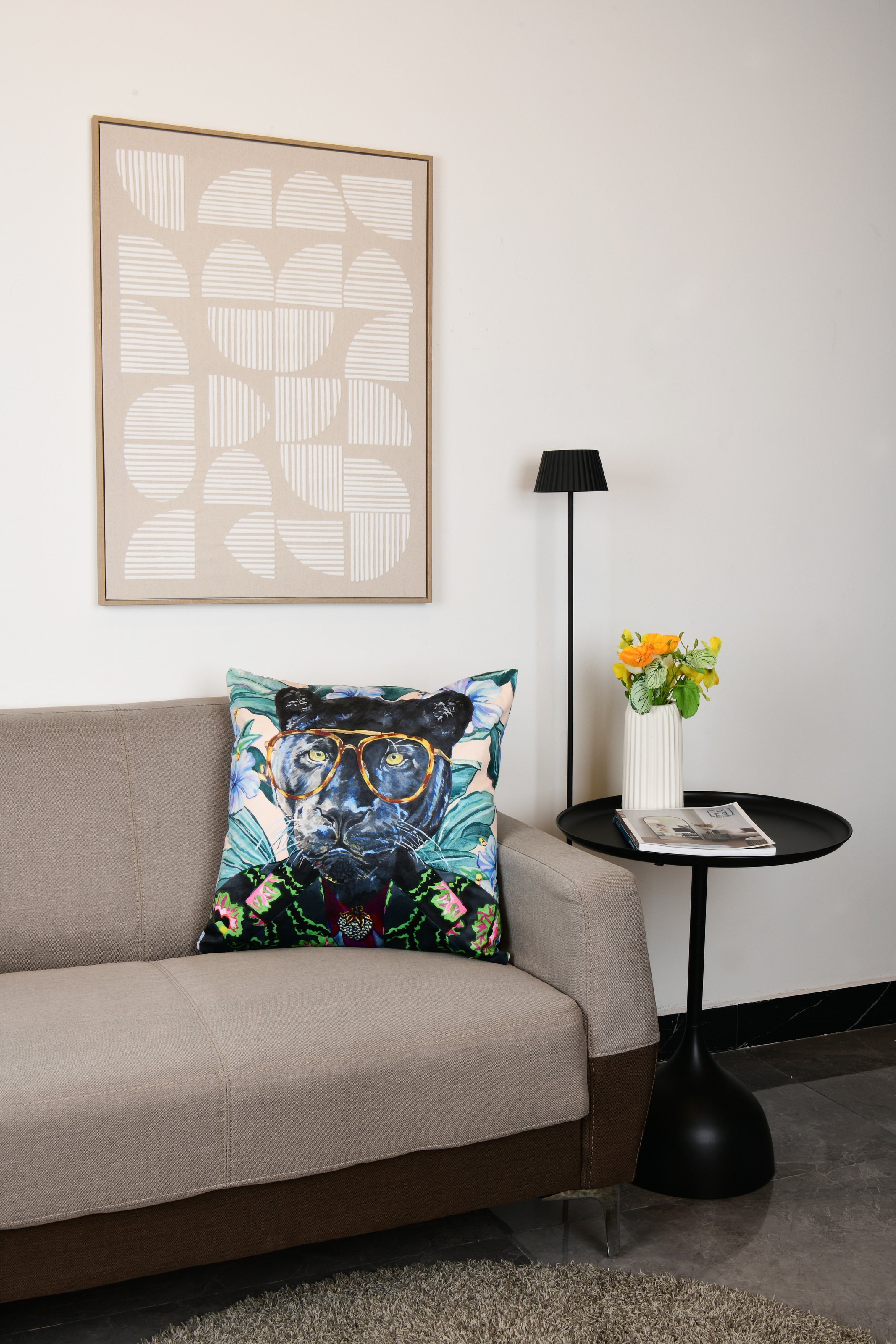 MIRRORS AND MORE Dekokissen »PANRO« gemustert, Dekokissen mit Füllung günstig online kaufen