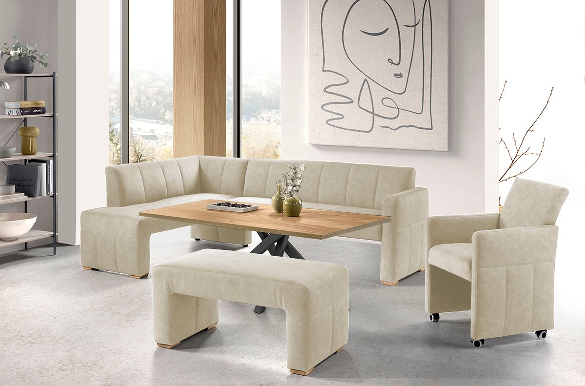 exxpo - sofa fashion Essbank, elegant und modern mit hohem Sitzkomfort