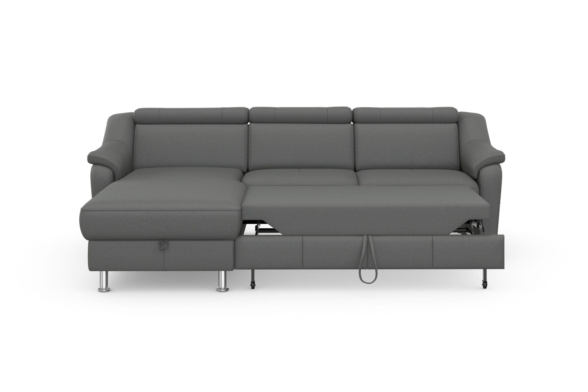 sit&more Ecksofa »Freetown L-Form«, inklusive Kopfteilverstellung und komfortablem Federkern