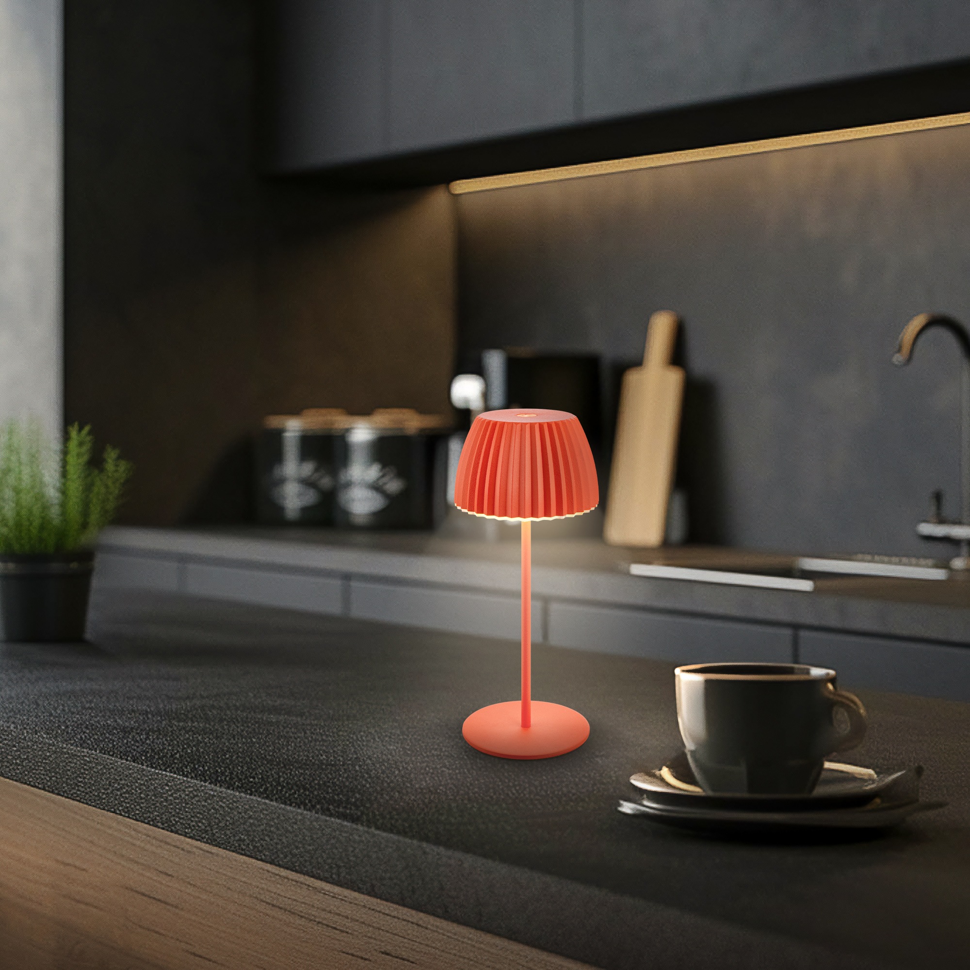 Briloner Leuchten LED Tischleuchte »Akku LED Tischleuchte, mini, orange«