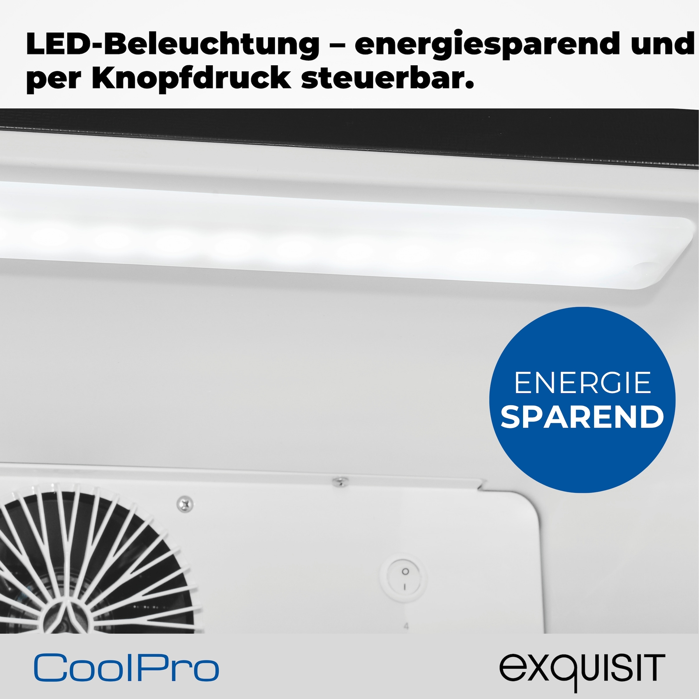 exquisit Getränkekühlschrank GKS260-GT-431D weiss »GKS260-GT-431D schwarz« 172,5 cm hoch 54 cm breit Alles auf einen Blick dank Isolierglastür und übersichtliche Lagerung