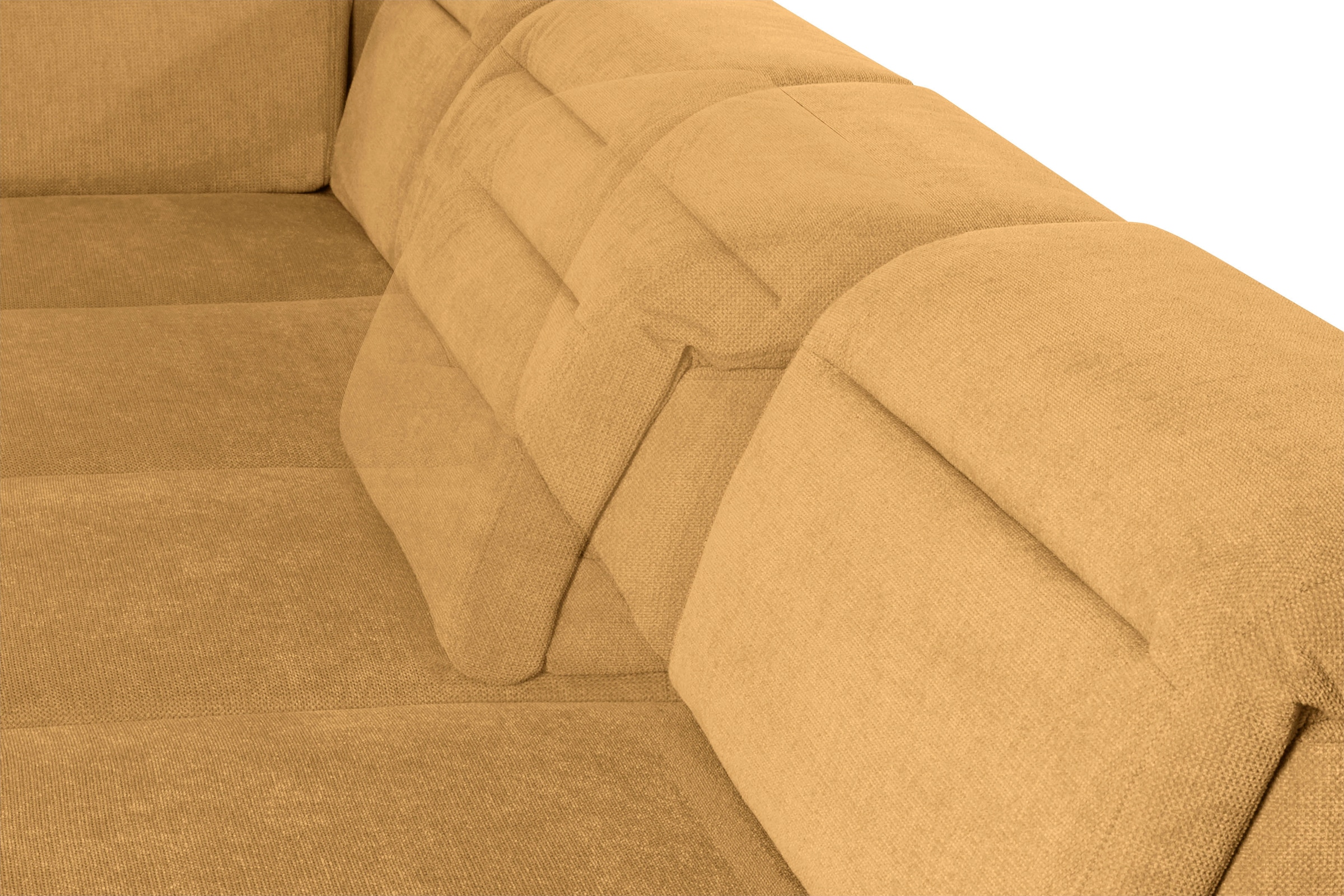 sit&more Wohnlandschaft »Percy U-Form«, 12 cm Fußhöhe, Sitztiefenverstellung, wahlweise in 2 Fußfarben