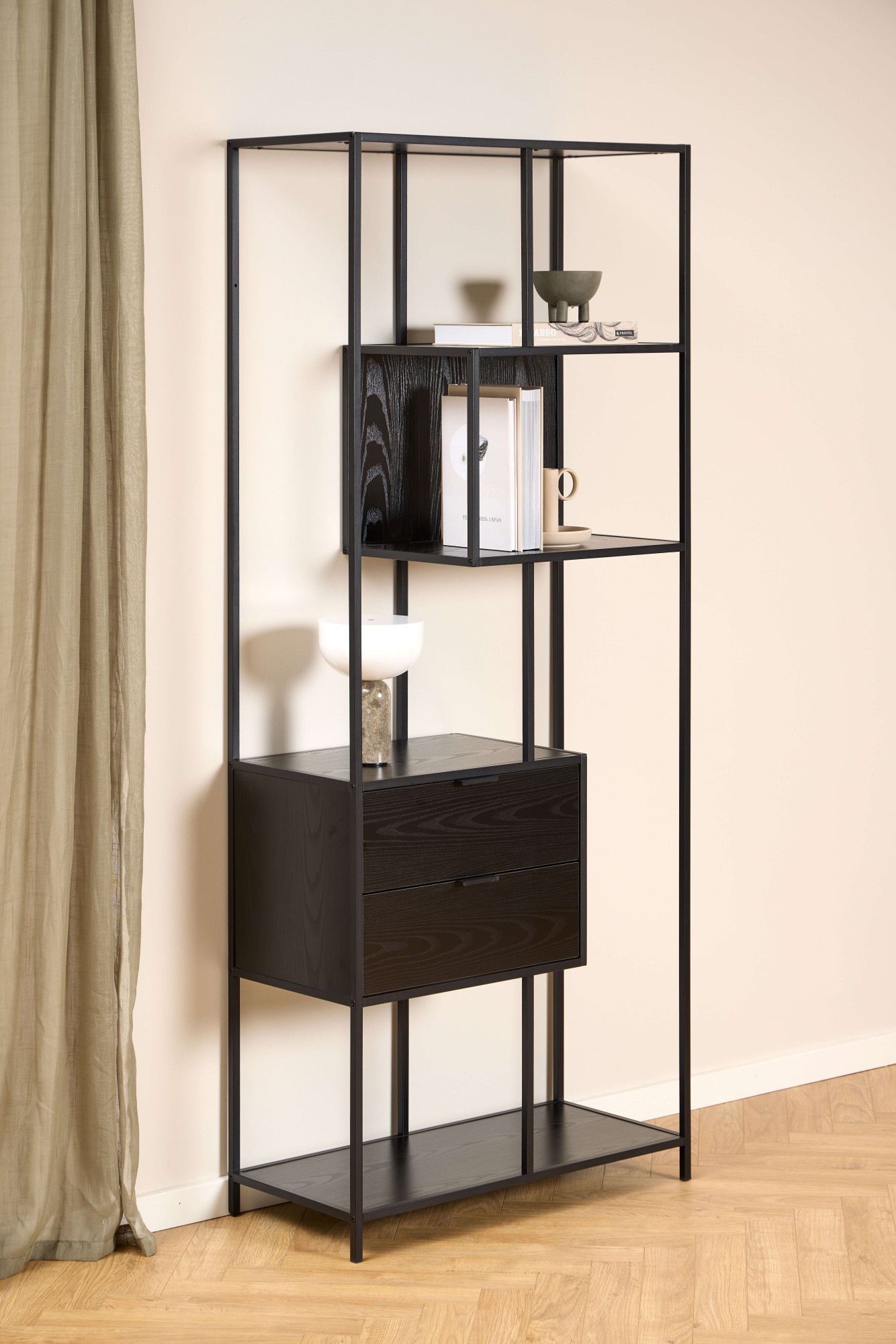 ACTONA GROUP Regal »Seaford, Standregal, Regal, Raumteiler« 77x35x185 cm, s günstig online kaufen