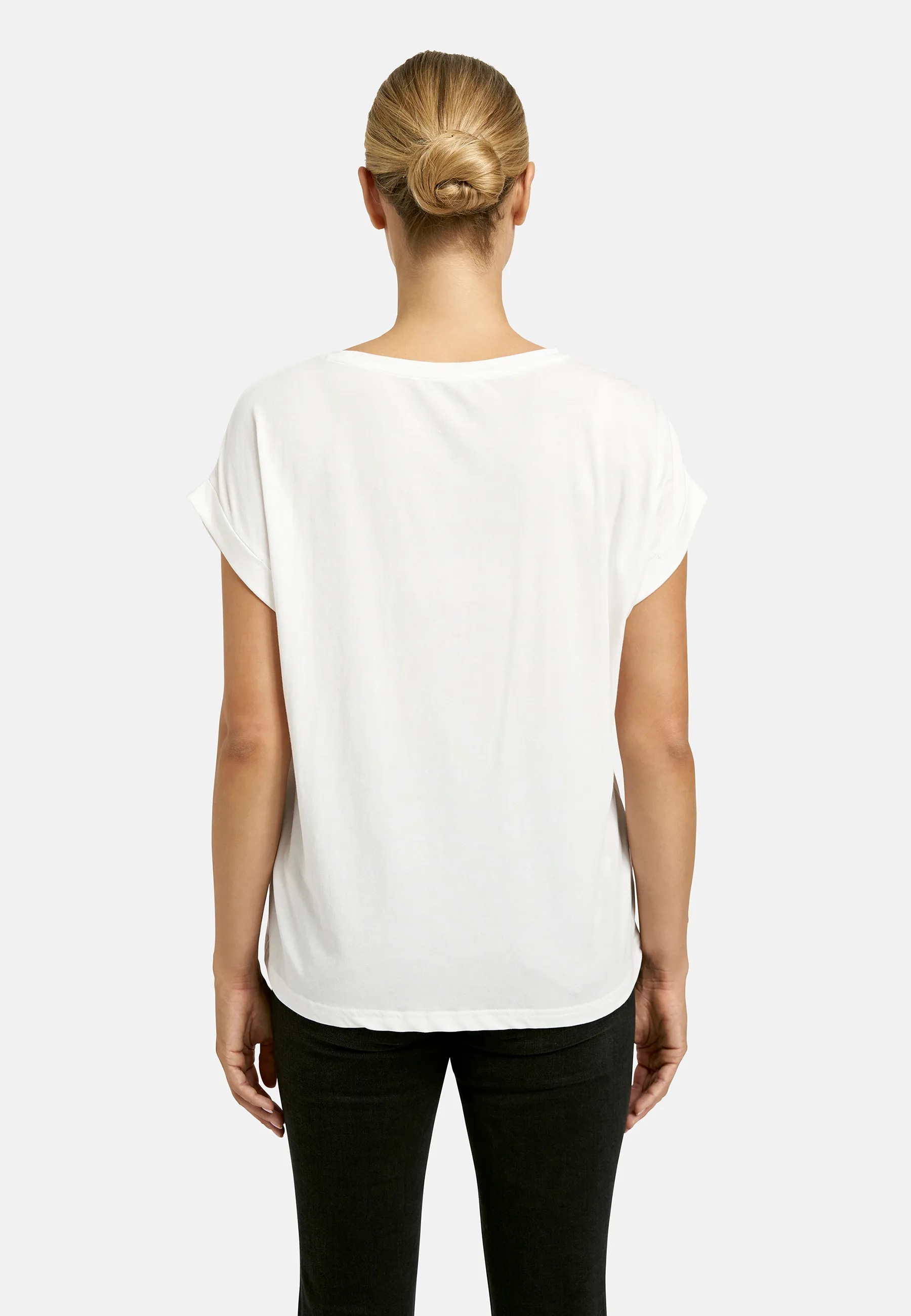 Smith & Soul T-Shirt mit Umschlagsaum, Rundhalsform