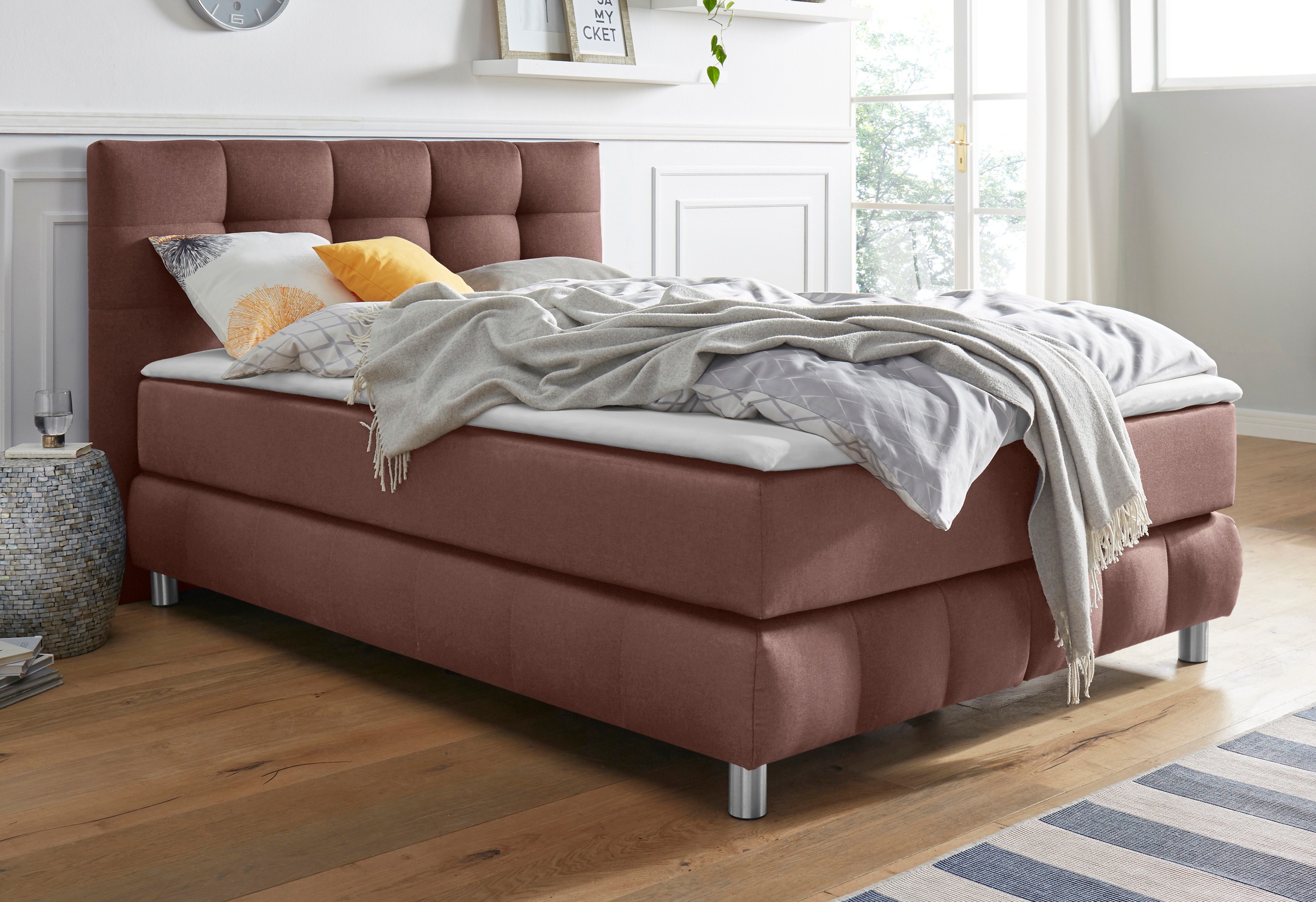 andas Boxspringbett »Salo«, incl. Topper, 6 Breiten, 2 Härtegrade, TFK auch günstig online kaufen