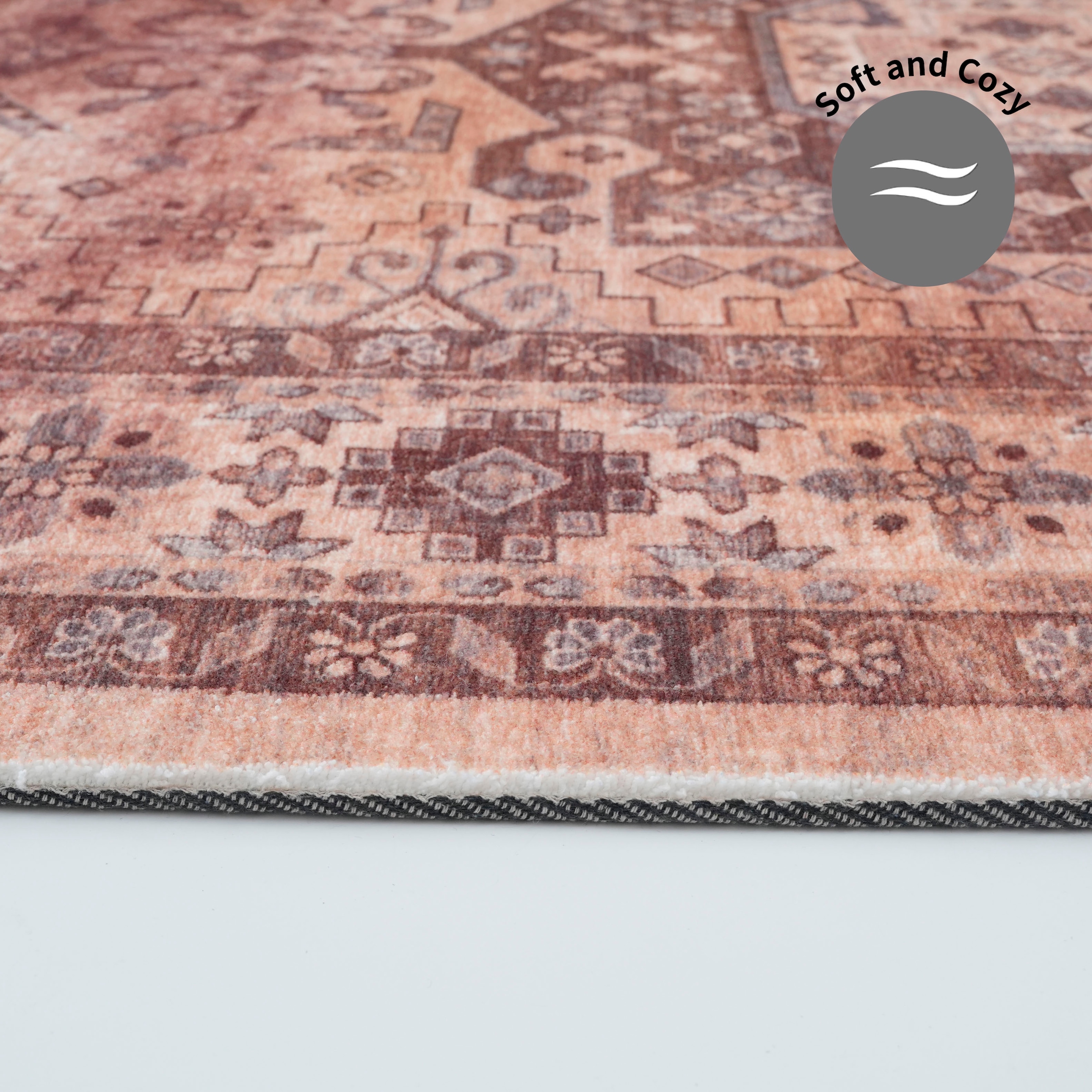 my home Teppich »Abbas, Druckteppich, orientalisches Design«, rechteckig, 13 mm Höhe, Orient-Optik, Kurzflor, bedruckt, weich, Wohnzimmer, Schlafzimmer
